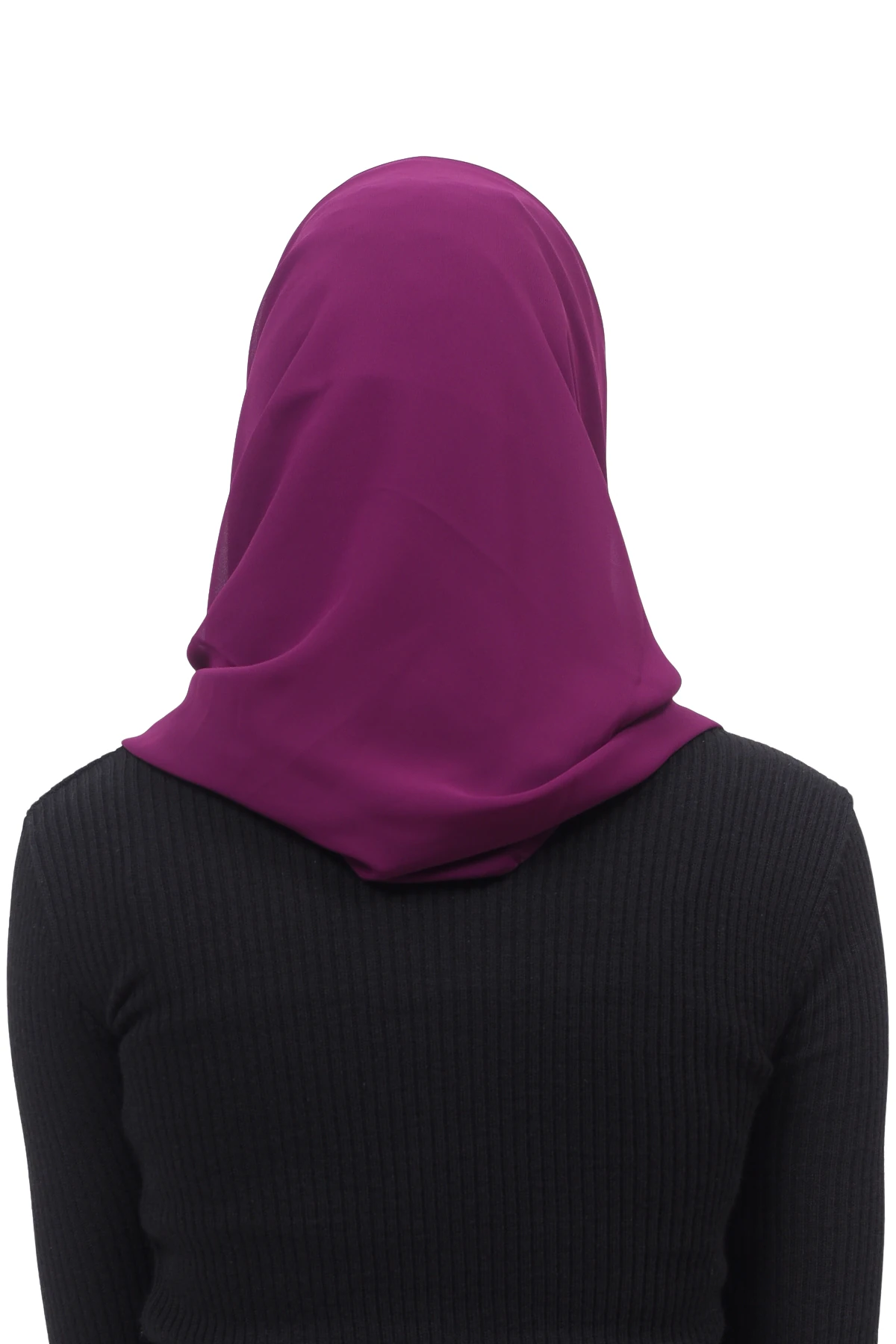 Pileli Çapraz Tela Bantlı Pratik Tesettür Şifon Şal