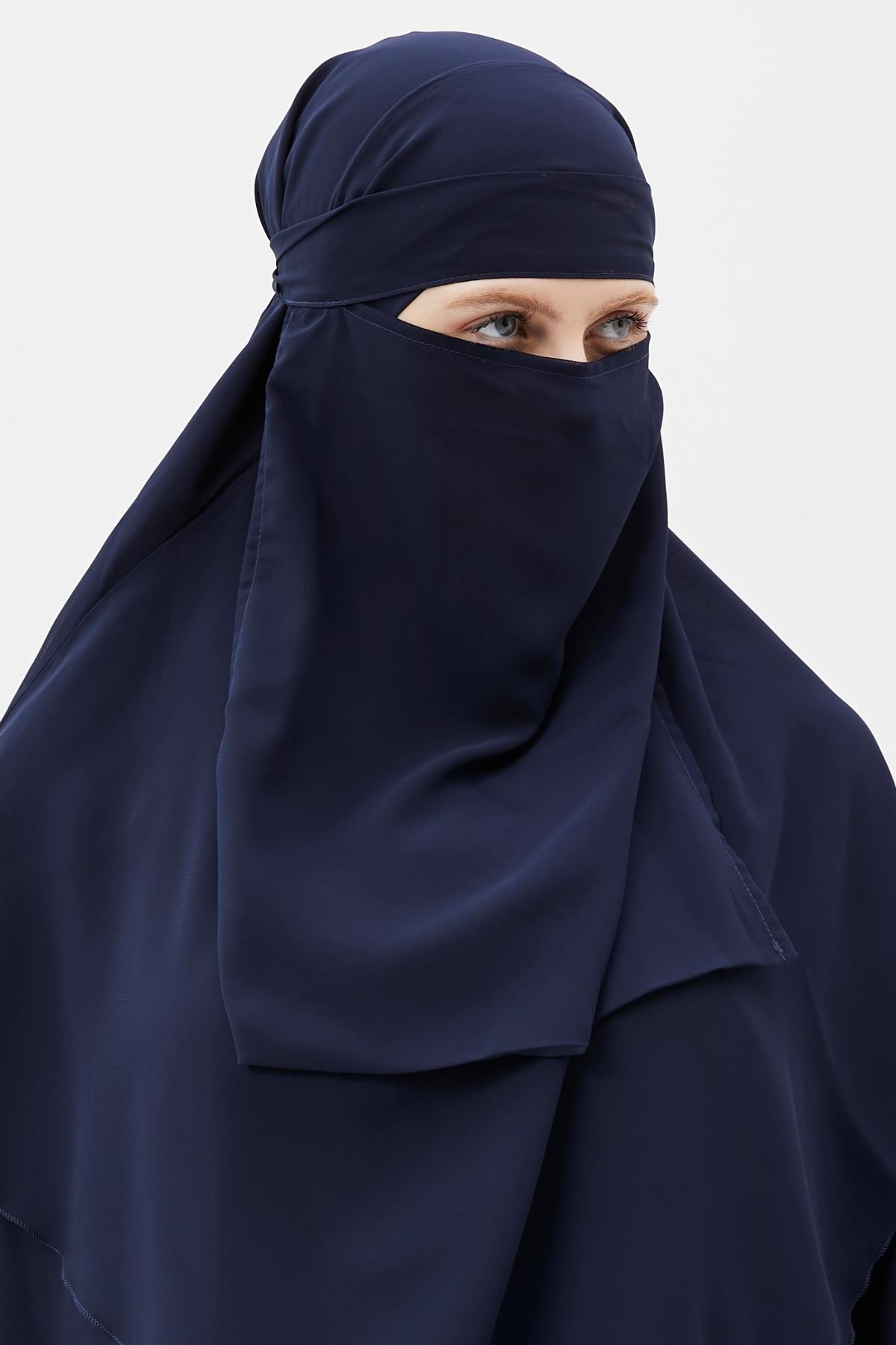 Islamic Women's Chiffon Triple-Layer Niqab 