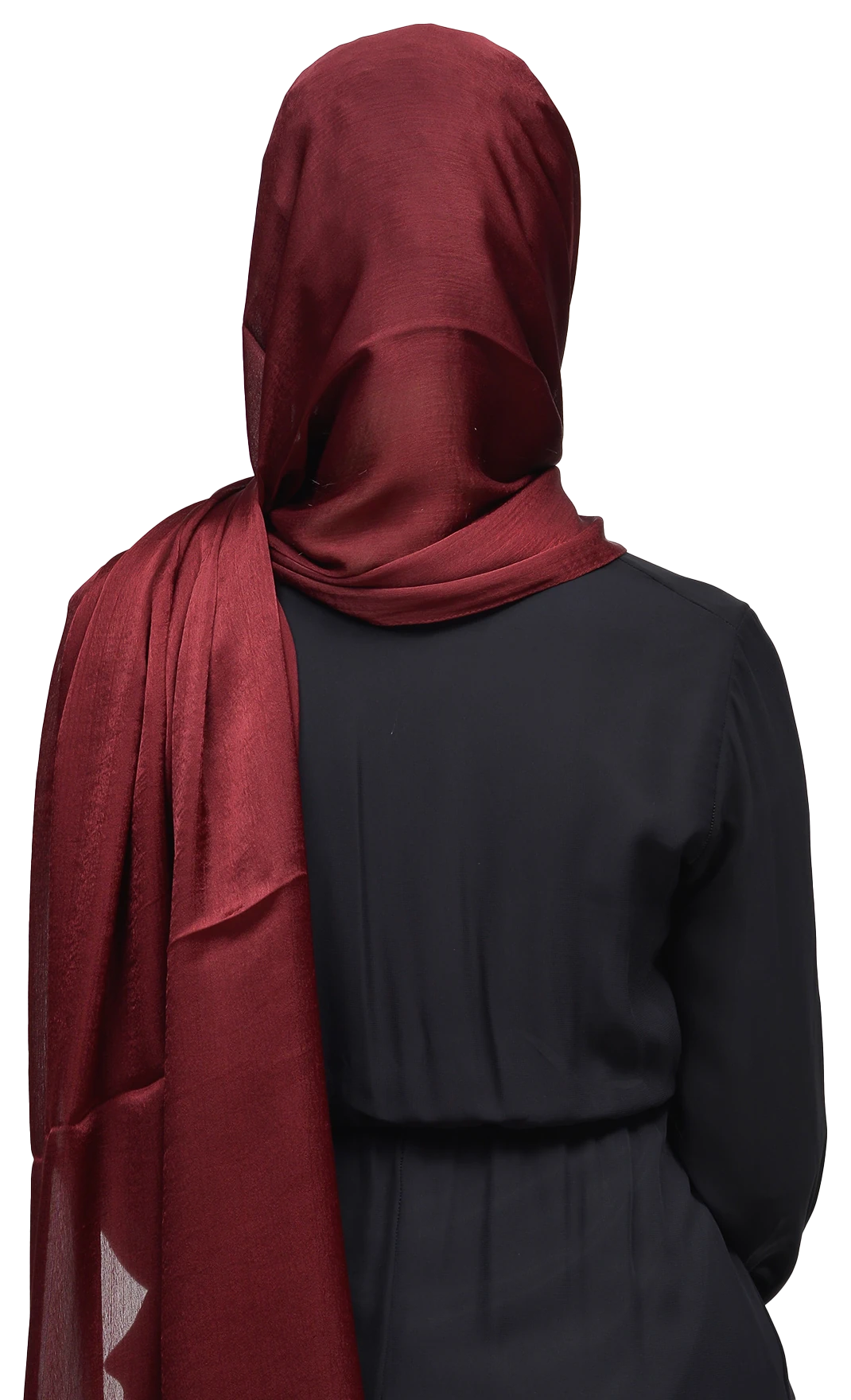 Janjan Parlak Saten Dokulu Tesettür Abiye Şifon Şal