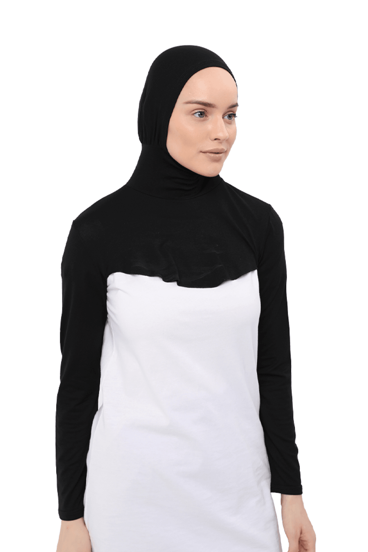 Boyunluklu Boneli Uzun Kolluk