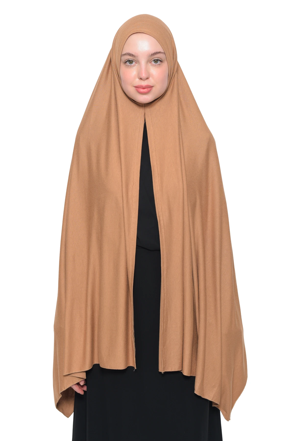 Hazır Pratik Geçmeli Lüks Organik Düz Penye Şal Eşit Hizalı