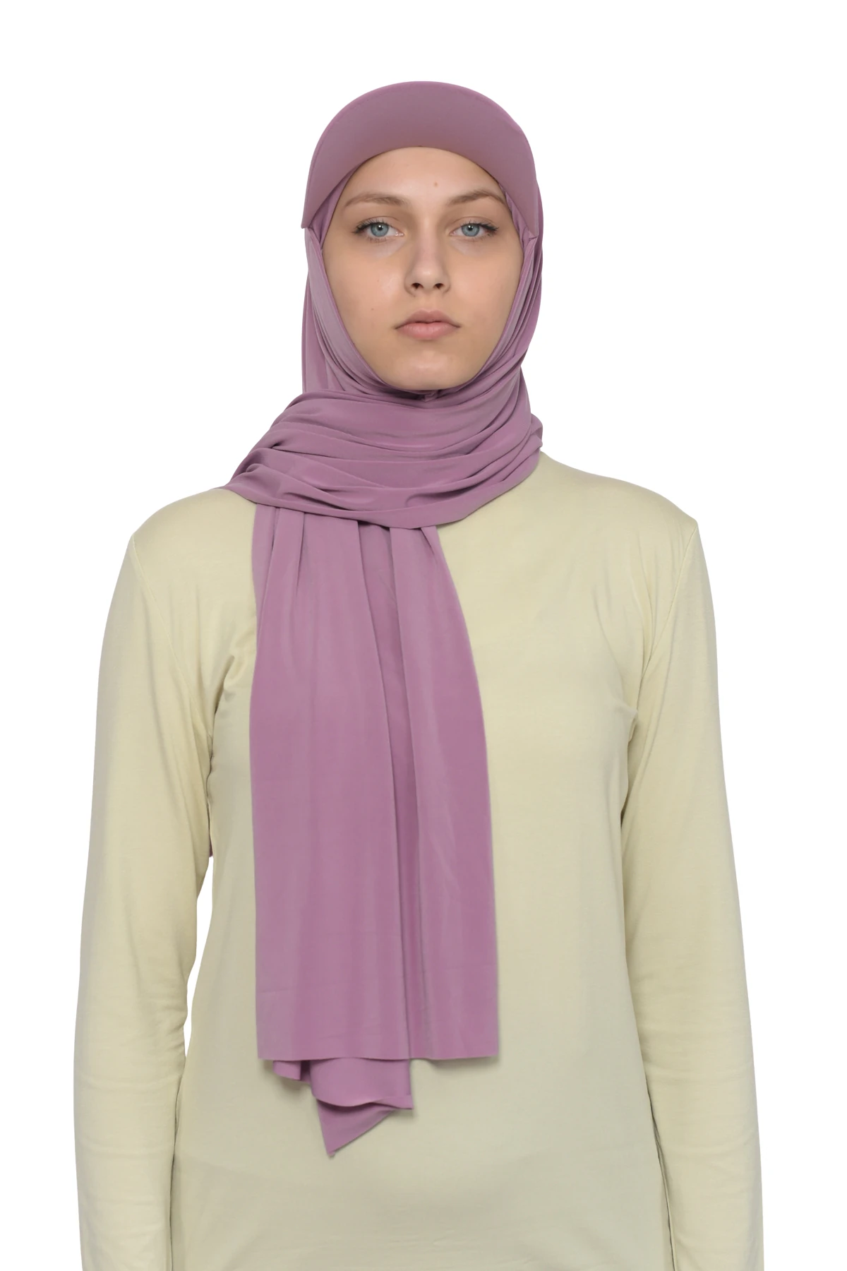 Pratik Şapkalı Likra Şal