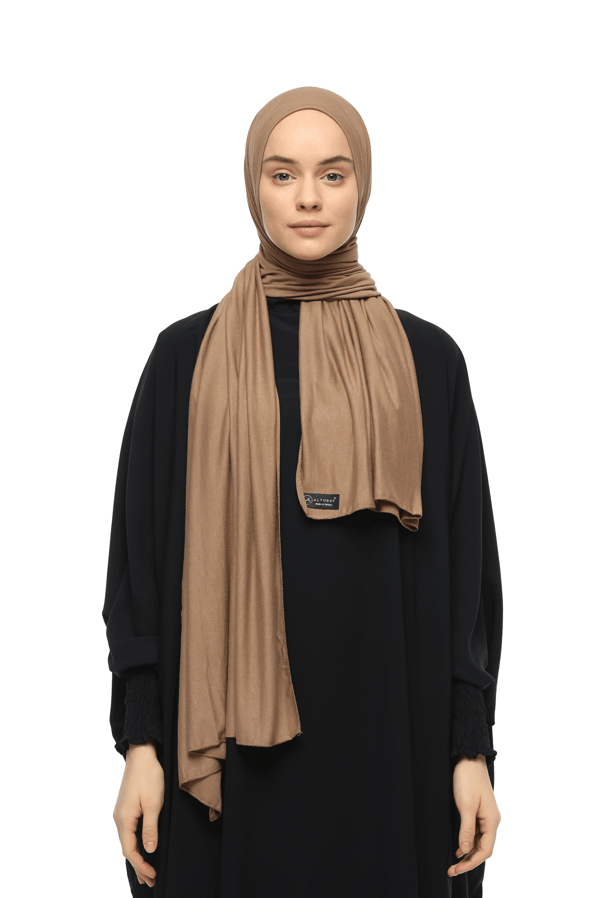 Cotton Jersey Shawl Hijab - Soft & Stretchy  - Cumin
