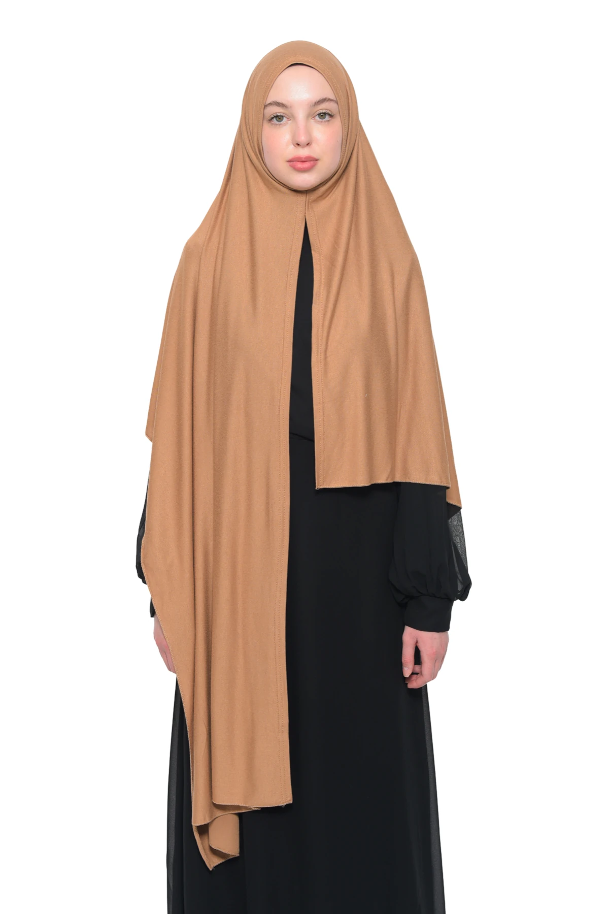Hazır Pratik Geçmeli Lüks Organik Düz Penye Şal Çapraz Hizalı