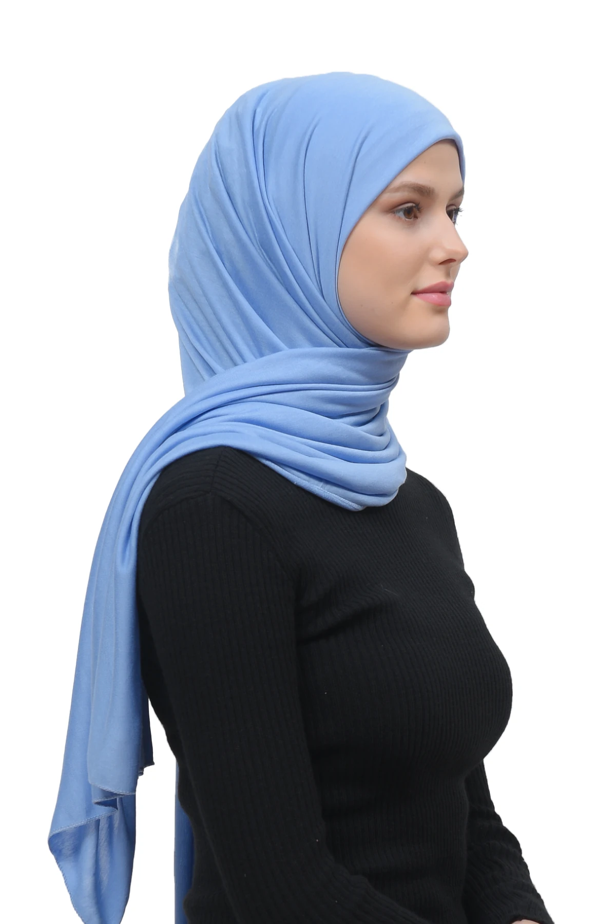 Tesettür Penye Şal Düz