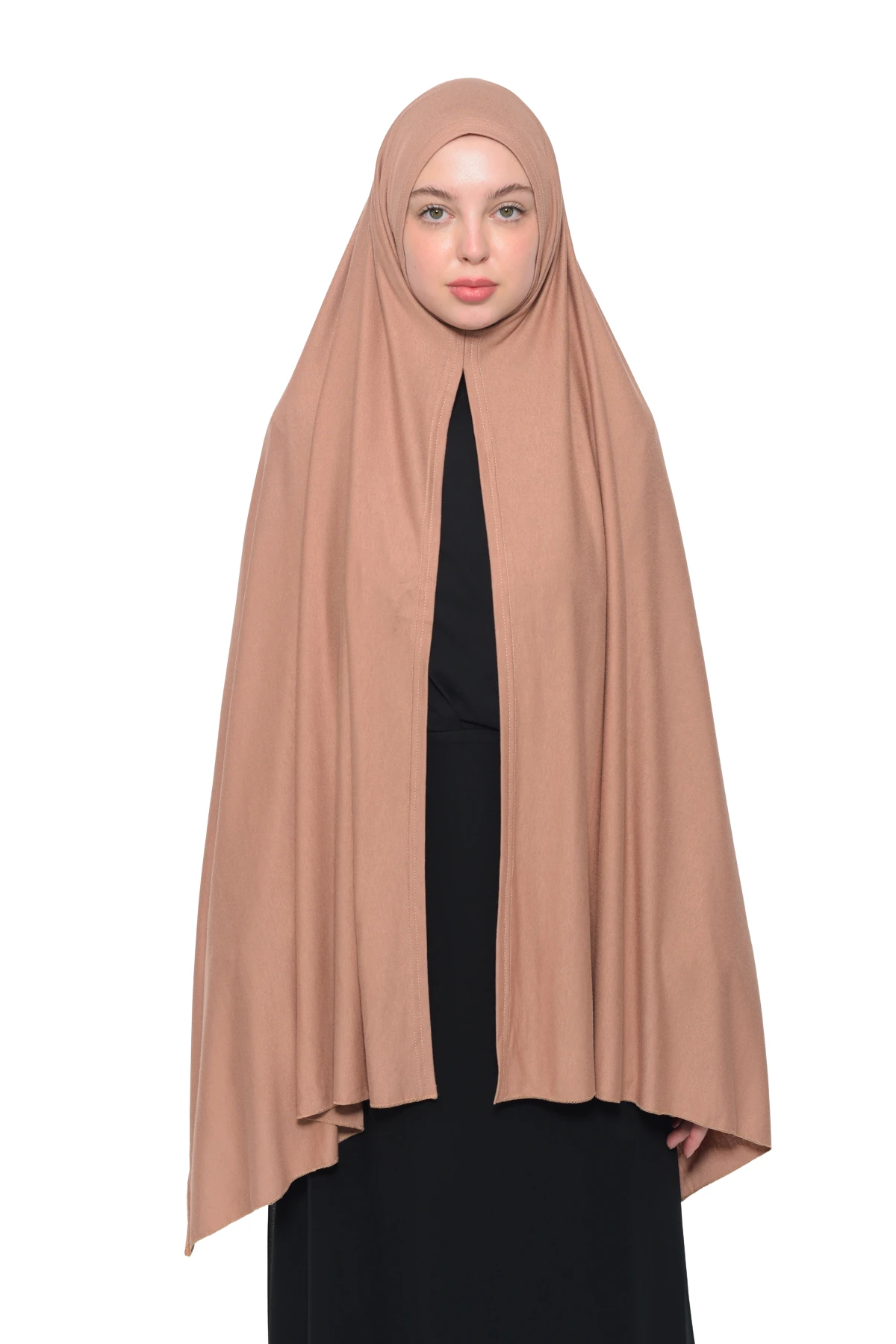Hazır Pratik Geçmeli Lüks Organik Düz Penye Şal Eşit Hizalı