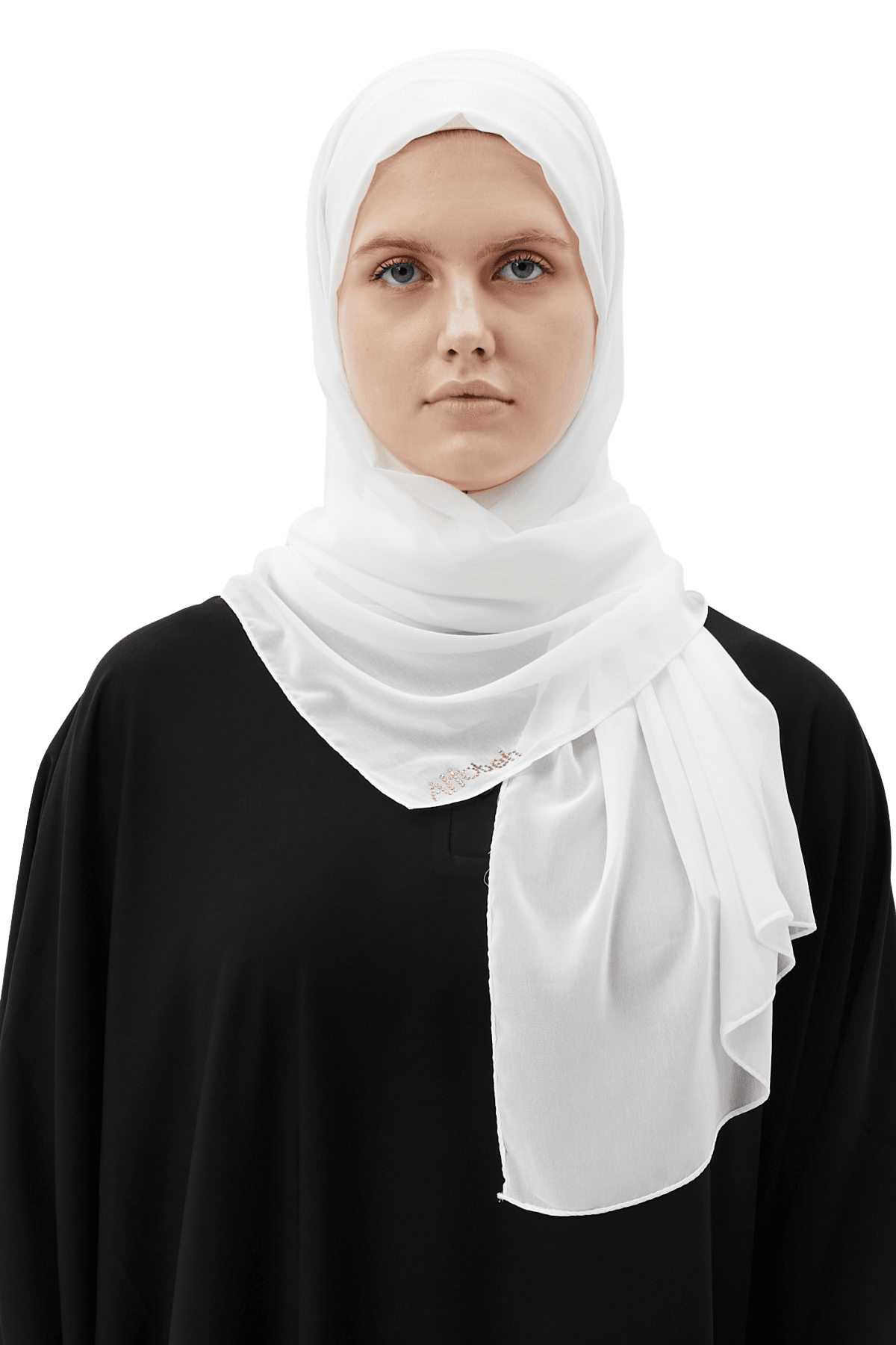 Düz Şifon Şal - Ekru
