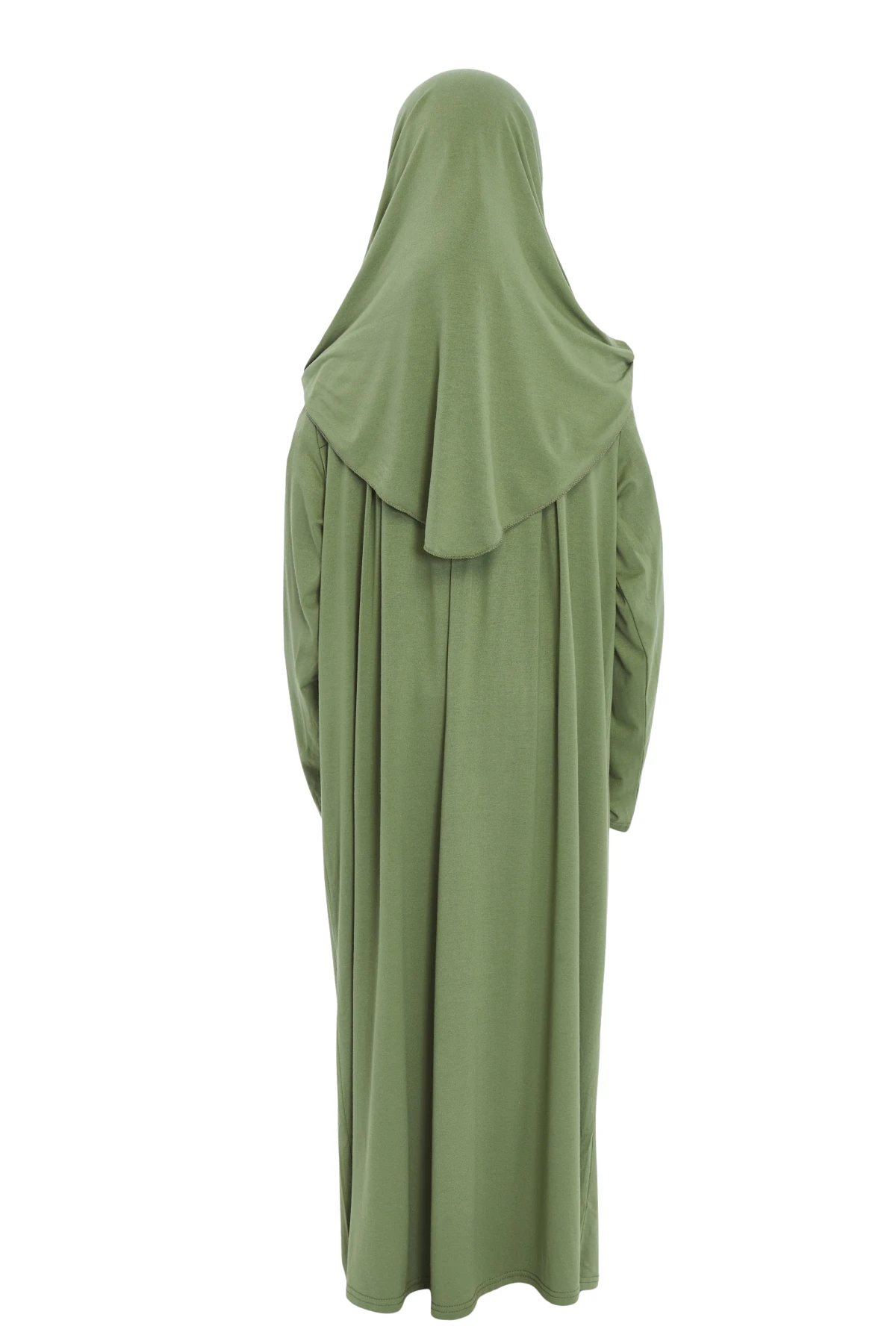 Pratik Tek Parça Organik Kız Çocuk Namaz Elbisesi