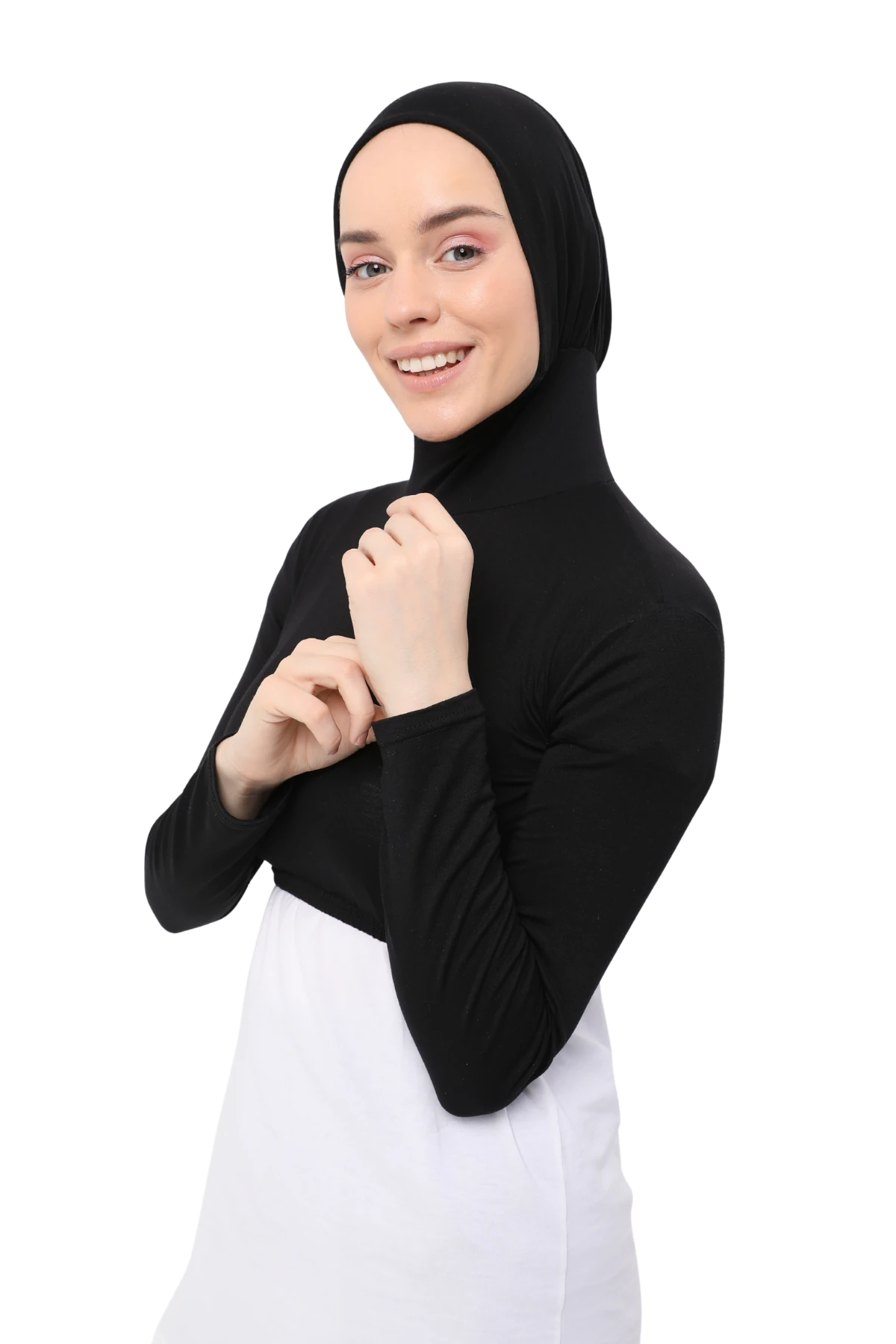 Long-Sleeved Neck Cover Bonnet Half Body