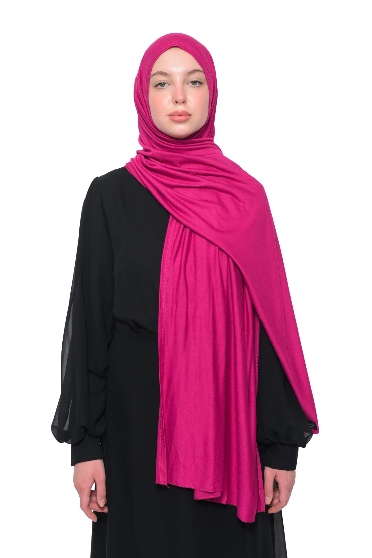 Hazır Pratik Geçmeli Lüks Organik Düz Penye Şal Eşit Hizalı