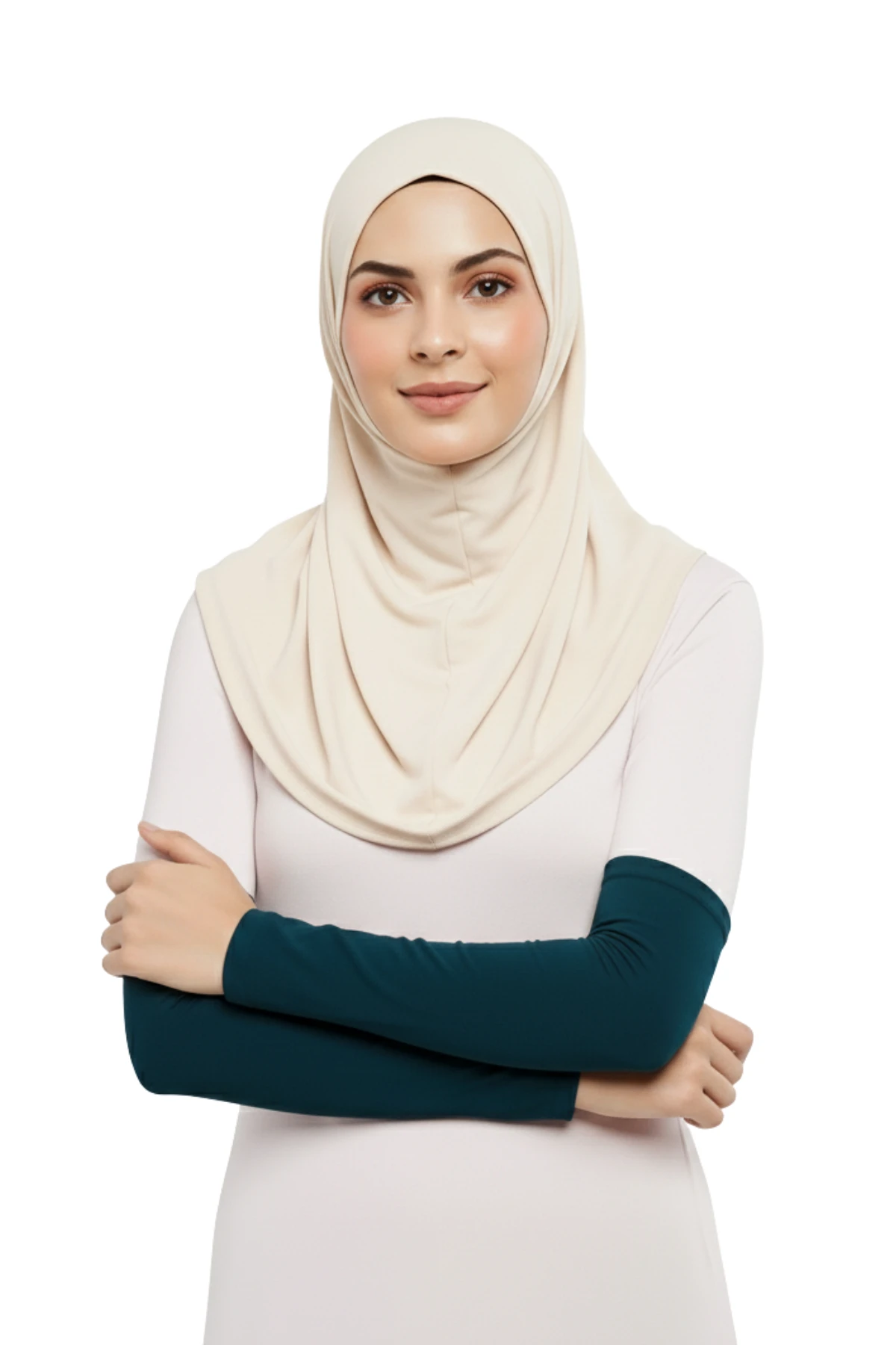 Pratik Tesettür Kolluk Penye Namaz Kolluğu Düz