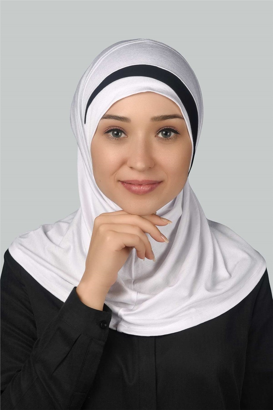 Pratik Eşarp Hazır Türban Özel Hilal Detaylı Hijab