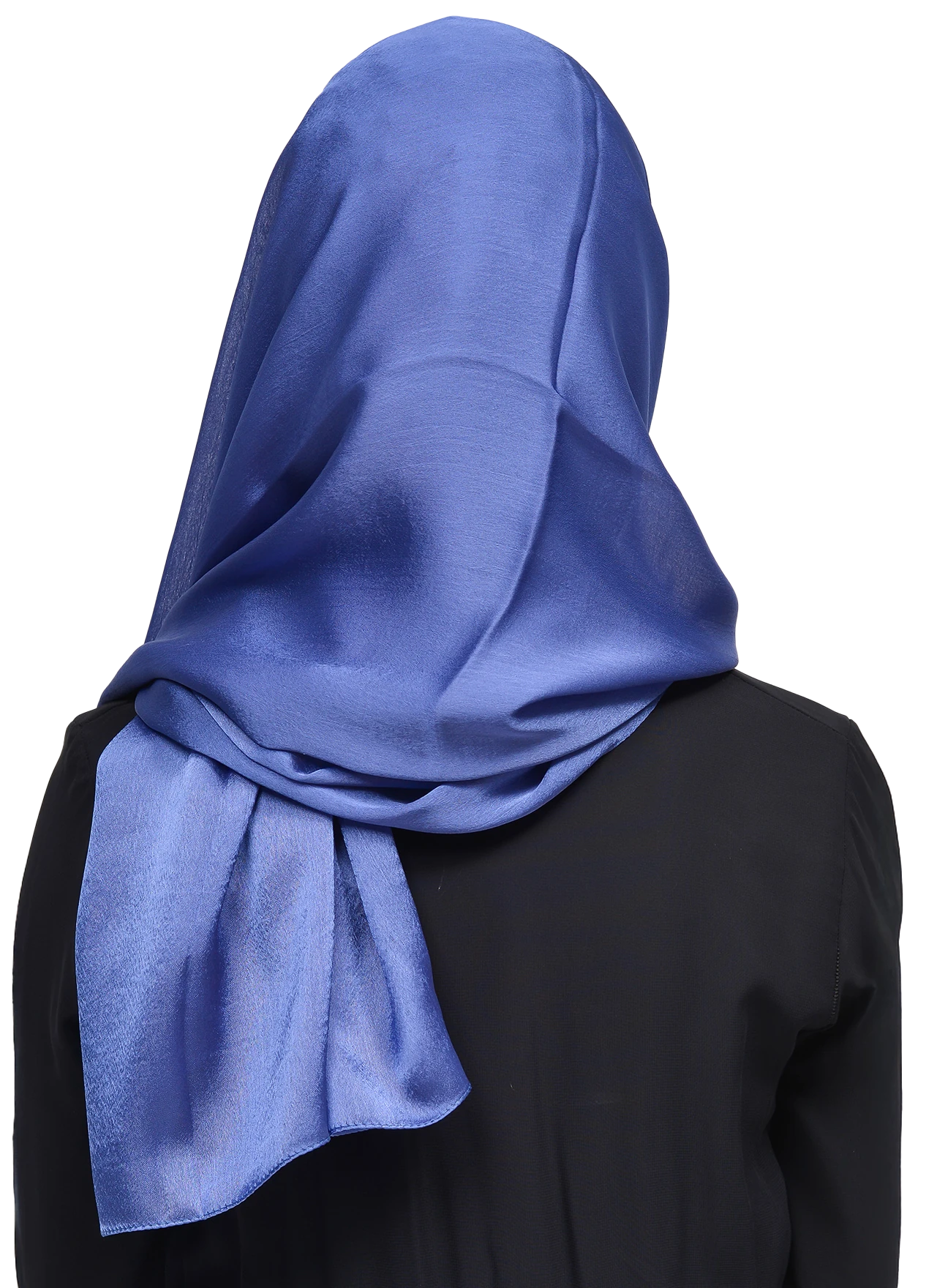 Janjan Parlak Saten Dokulu Tesettür Abiye Şifon Şal