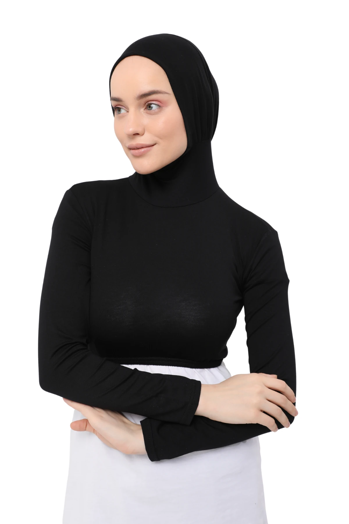 Long-Sleeved Neck Cover Bonnet Half Body
