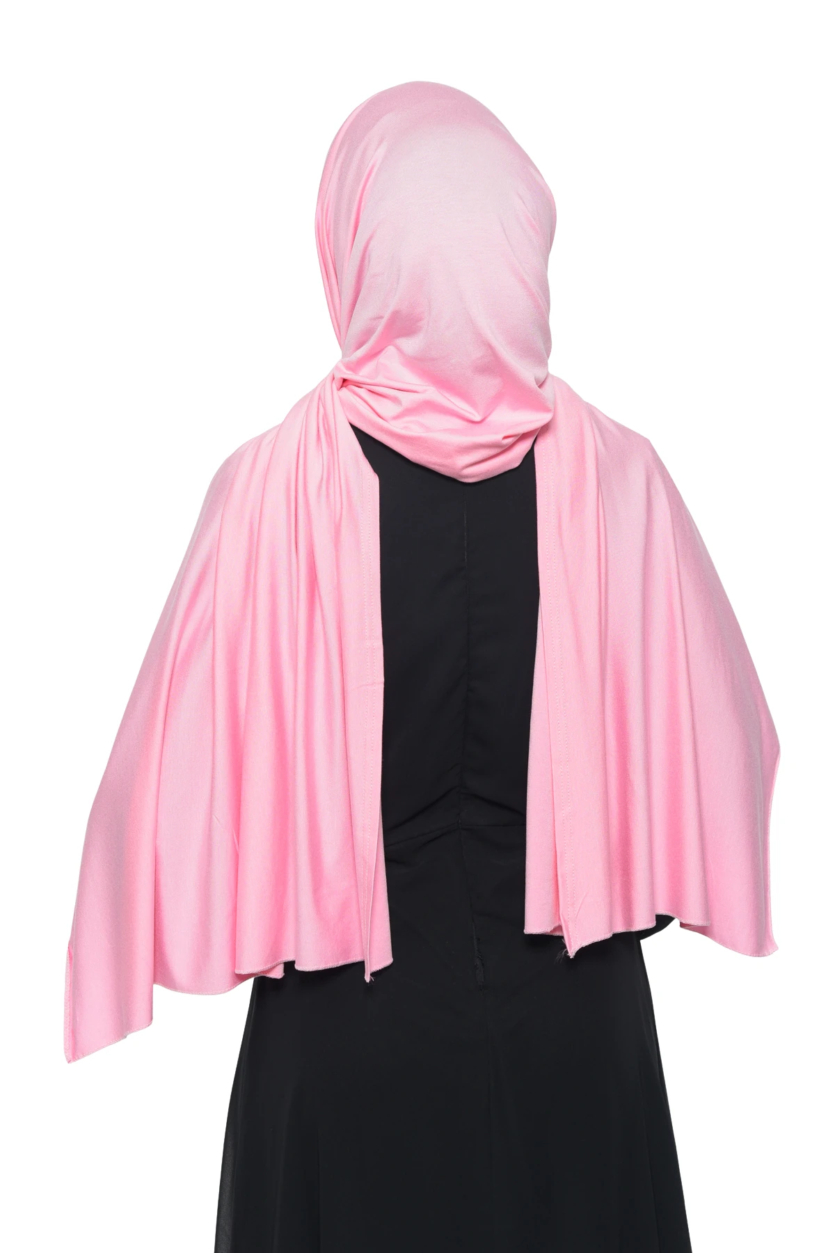 Hazır Pratik Geçmeli Lüks Organik Düz Penye Şal Eşit Hizalı