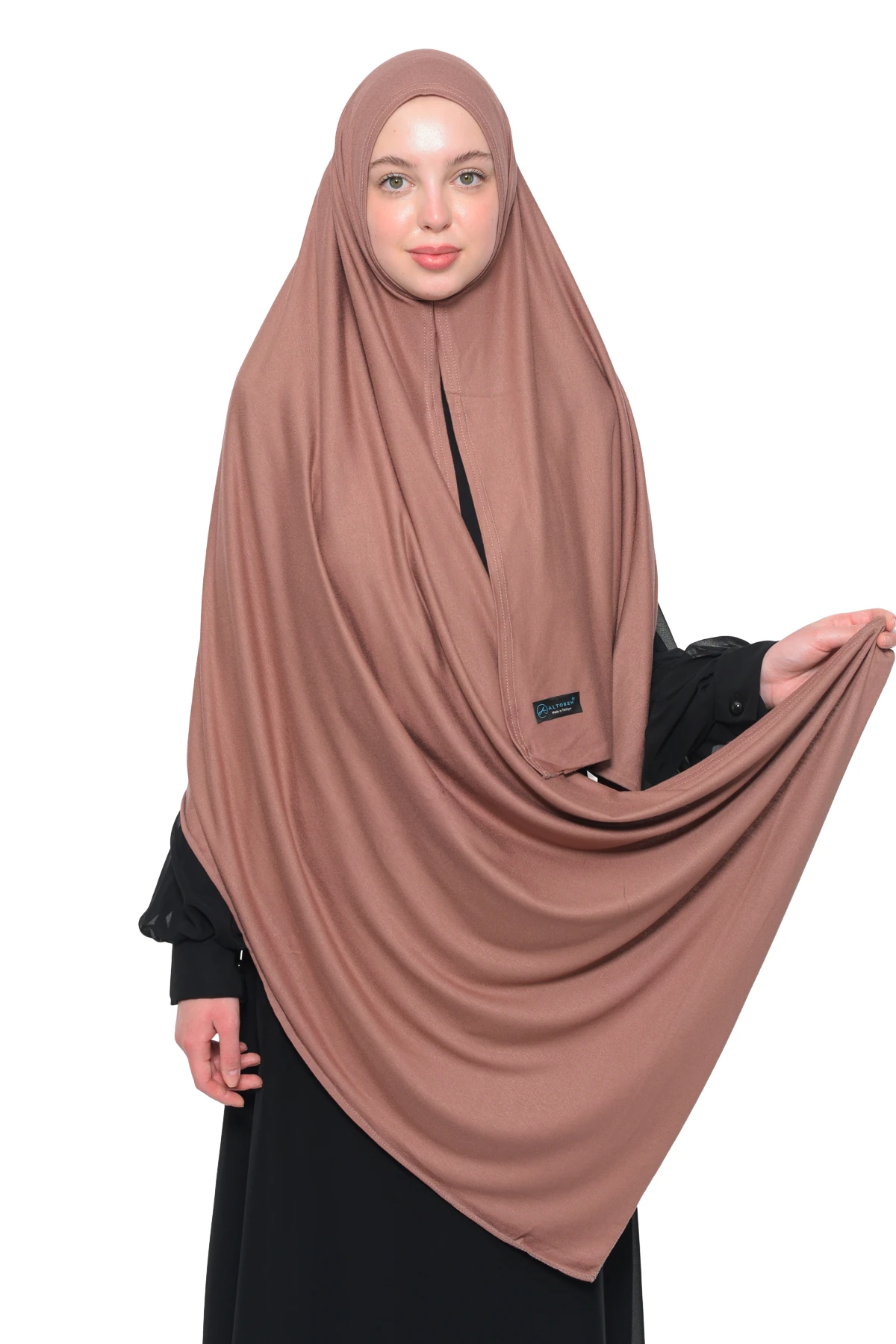 Hazır Pratik Geçmeli Lüks Organik Düz Penye Şal Çapraz Hizalı