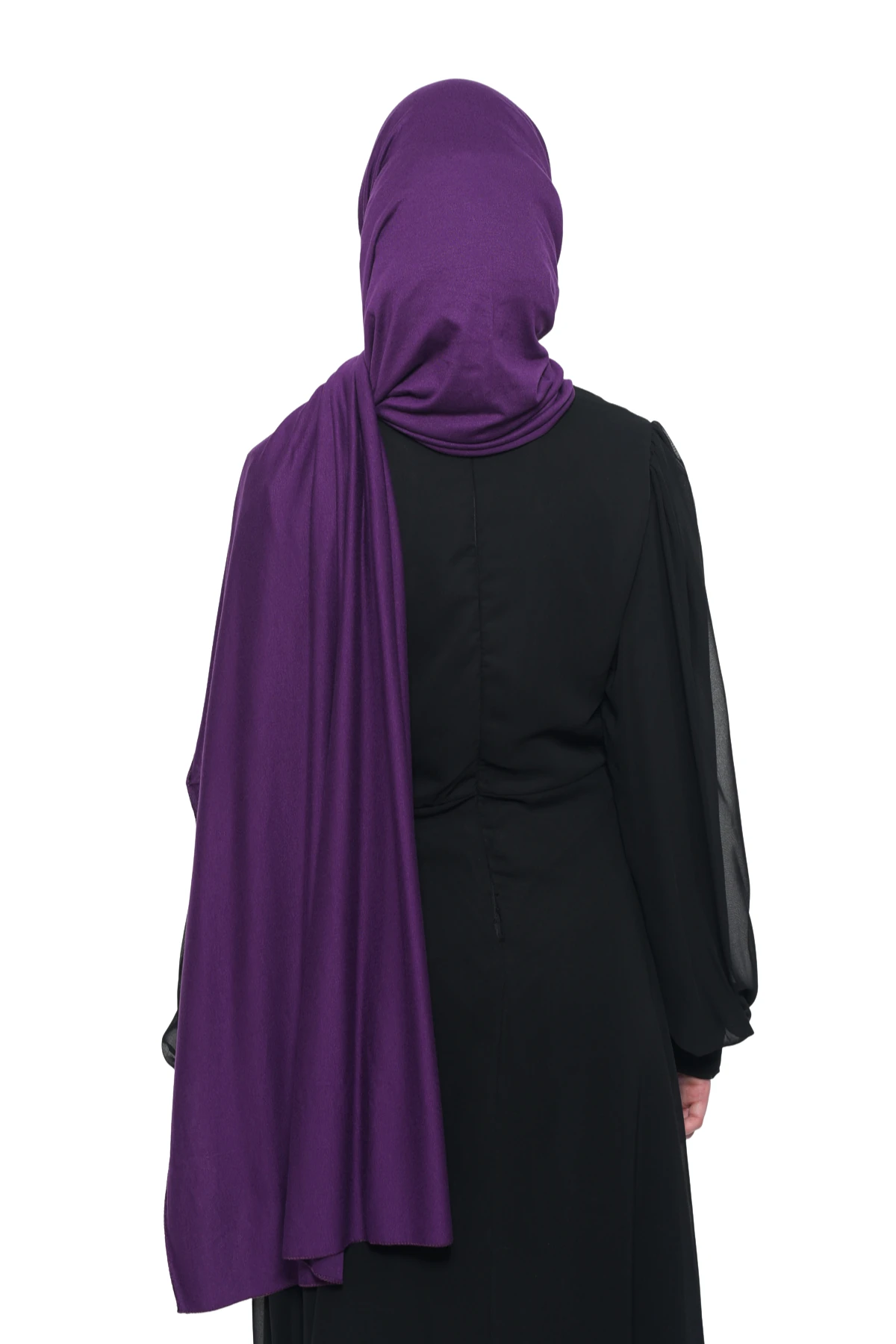 Hazır Pratik Geçmeli Lüks Organik Düz Penye Şal Çapraz Hizalı