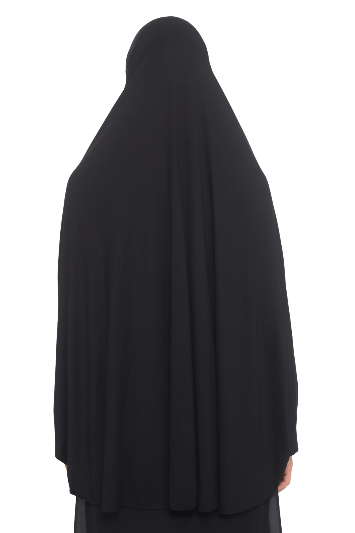 Kollu Sufle Çarşaf Üstü Peçeli Pratik Tesettür Hijab - Nikaplı Namaz Örtüsü