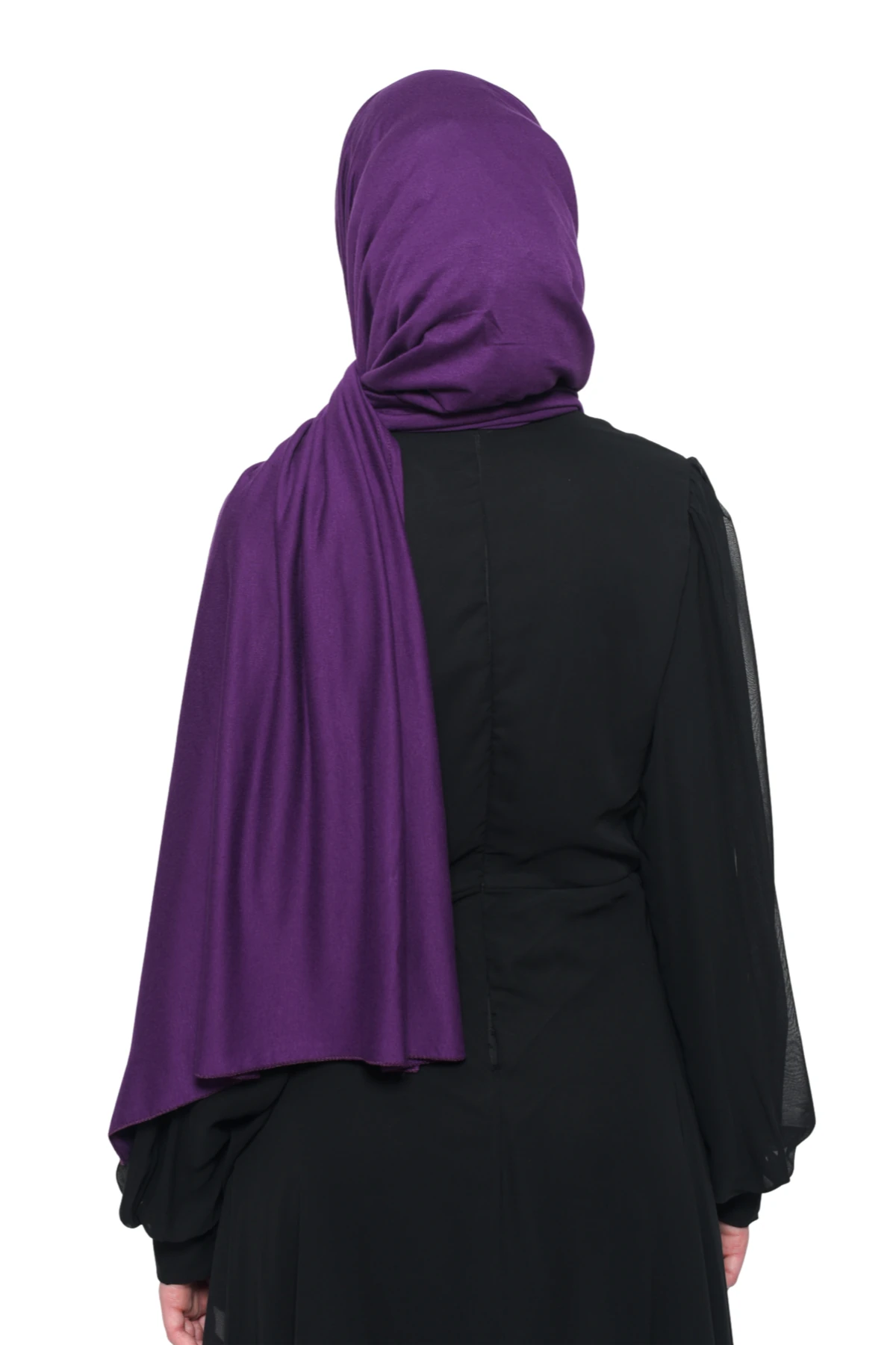 Hazır Pratik Geçmeli Lüks Organik Düz Penye Şal Eşit Hizalı