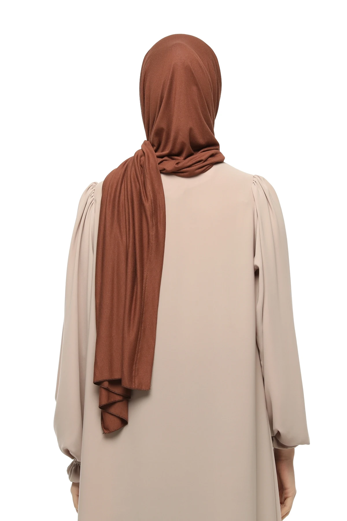 Hazır Pratik Geçmeli Lüks Organik Düz Penye Şal Eşit Hizalı