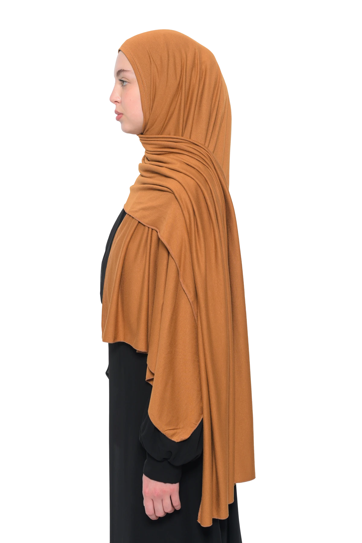 Hazır Pratik Geçmeli Lüks Organik Düz Penye Şal Çapraz Hizalı