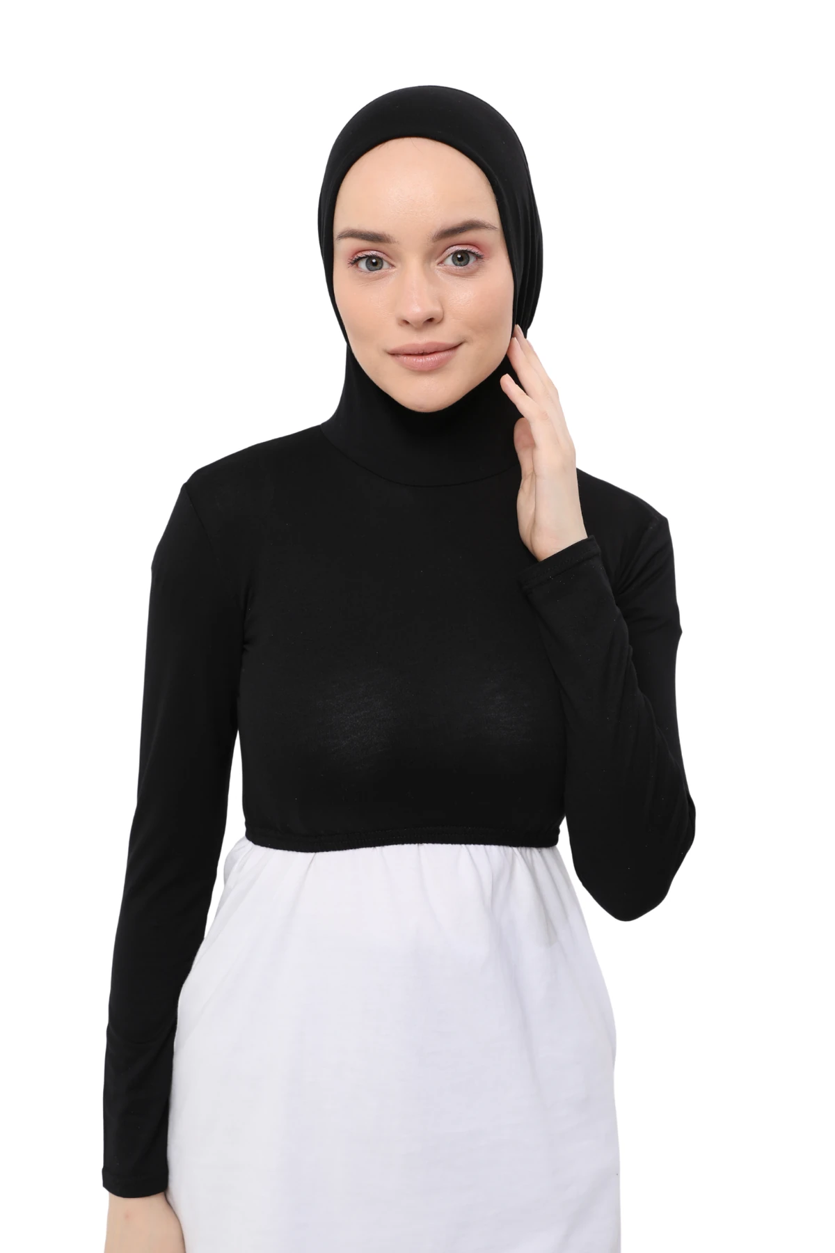 Long-Sleeved Neck Cover Bonnet Half Body