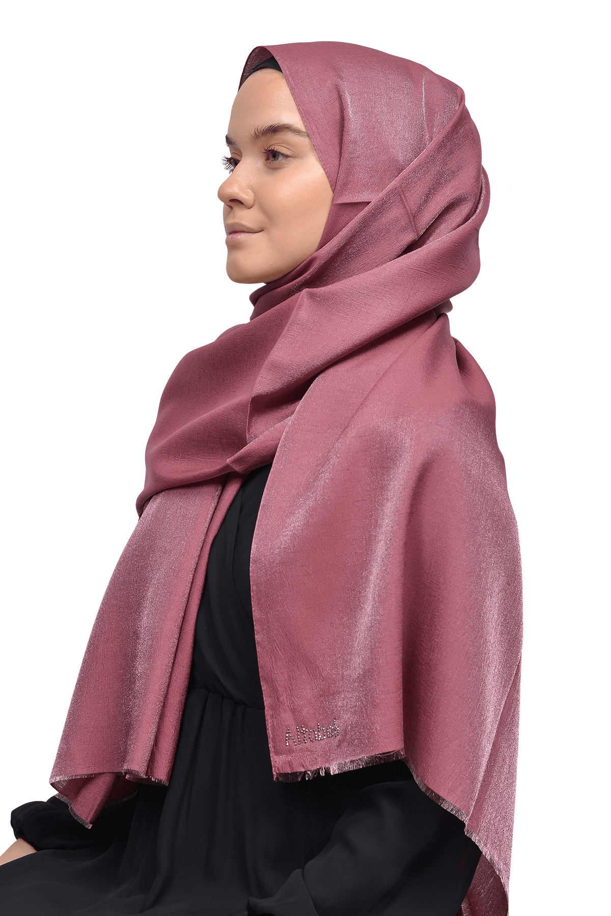 Sparkle Glitter Shawl - Luxurious Evening Wear - Dark Maroon