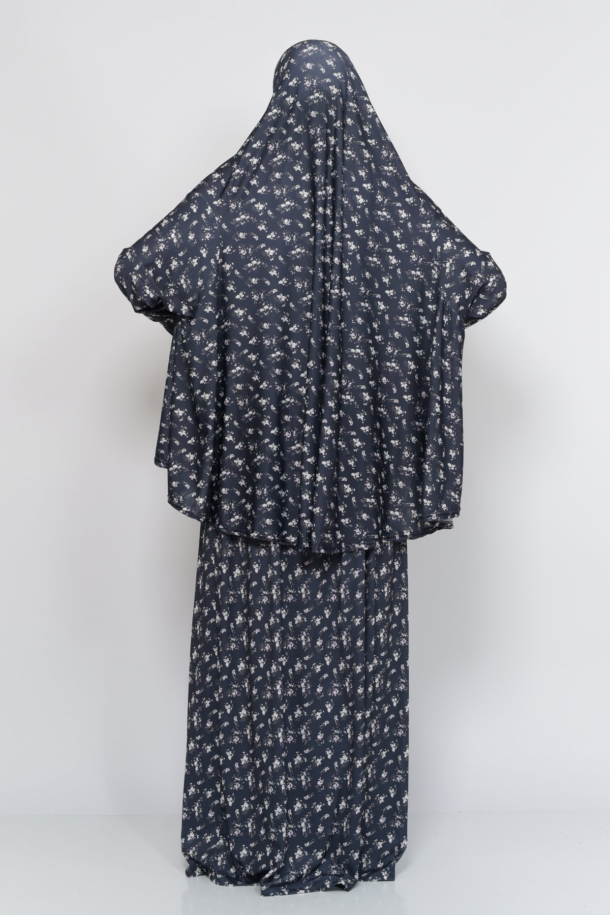 Two-Piece Elastic Skirt & Batwing Sleeve Prayer Dress