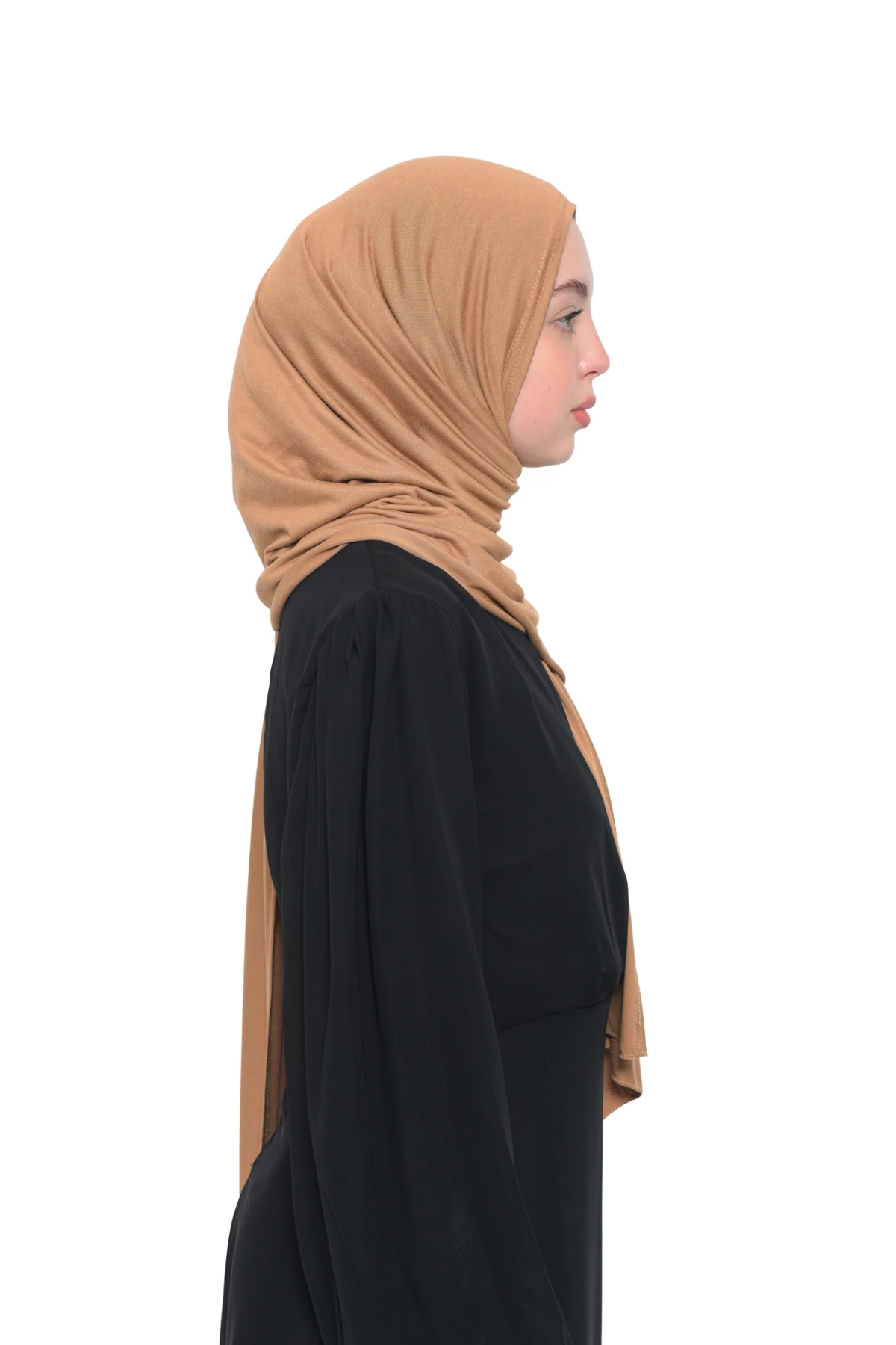 Hazır Pratik Geçmeli Lüks Organik Düz Penye Şal Çapraz Hizalı