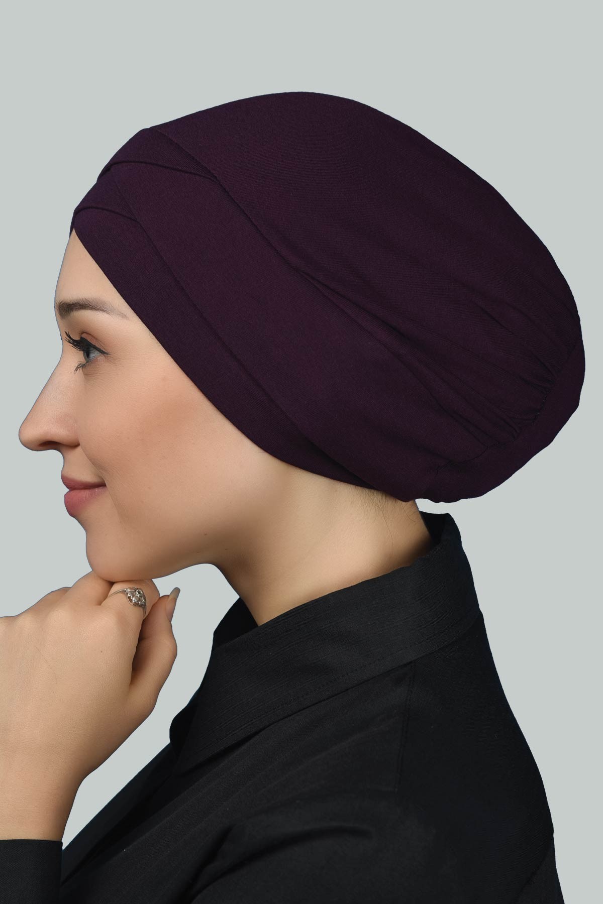 Four Banded Criss Cross Outdoor Cap Hijab Instant Turban