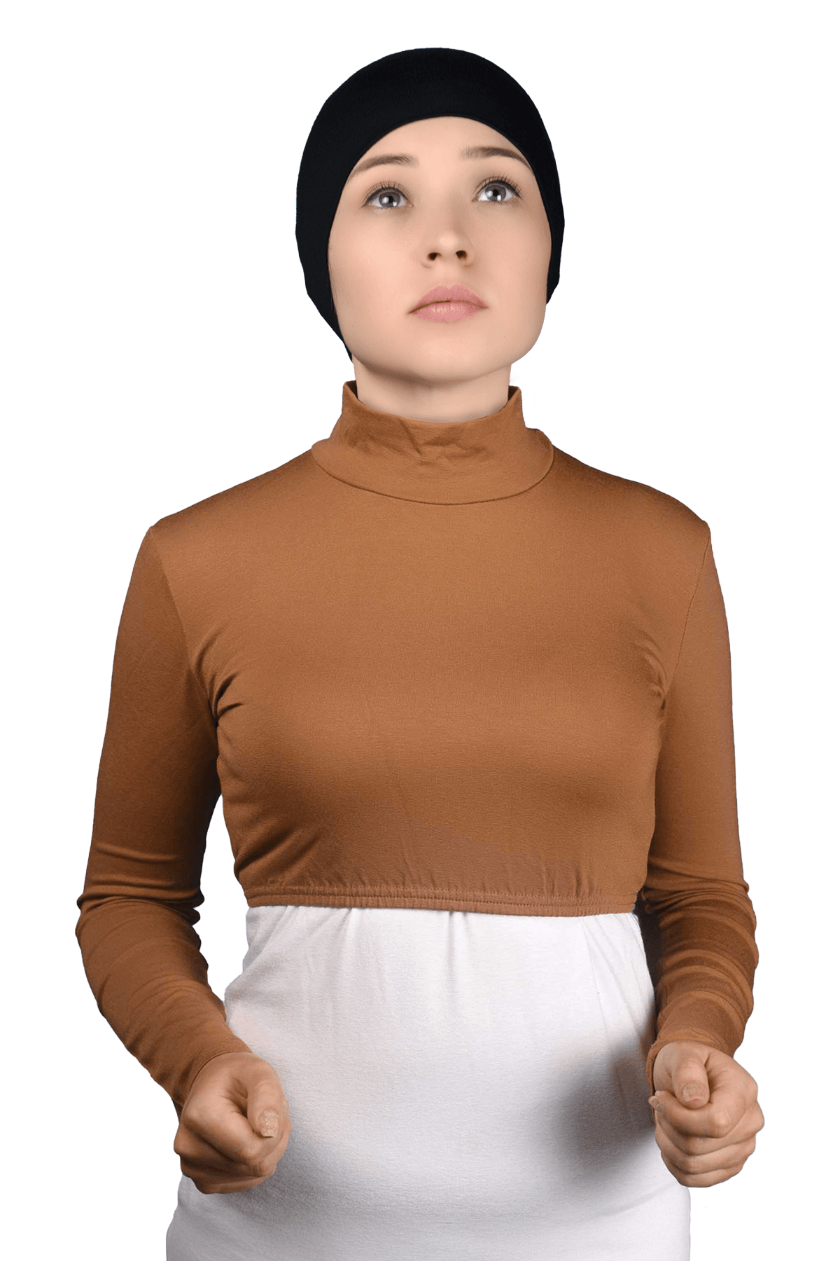 Long Sleeve Turtleneck Top - Windsor Tan