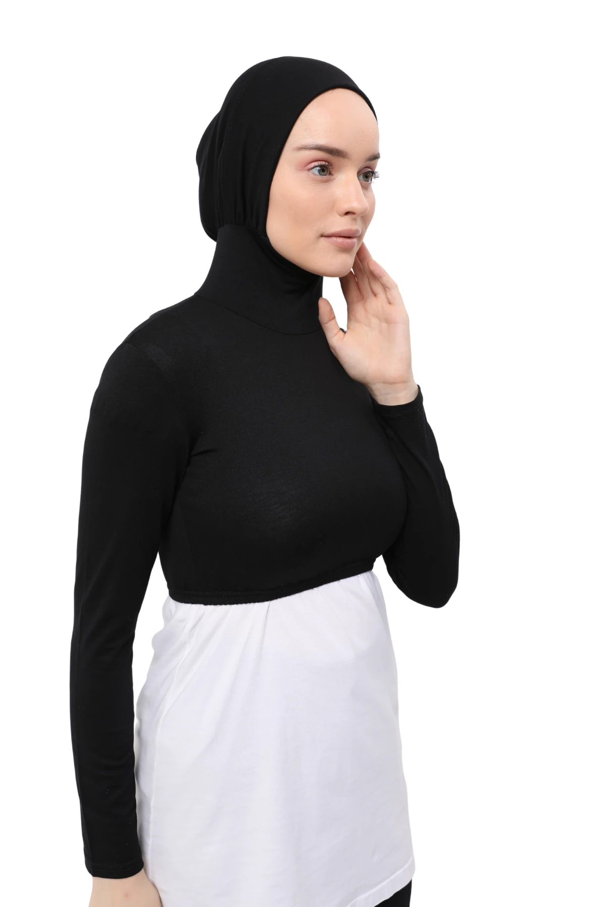 Long-Sleeved Neck Cover Bonnet Half Body