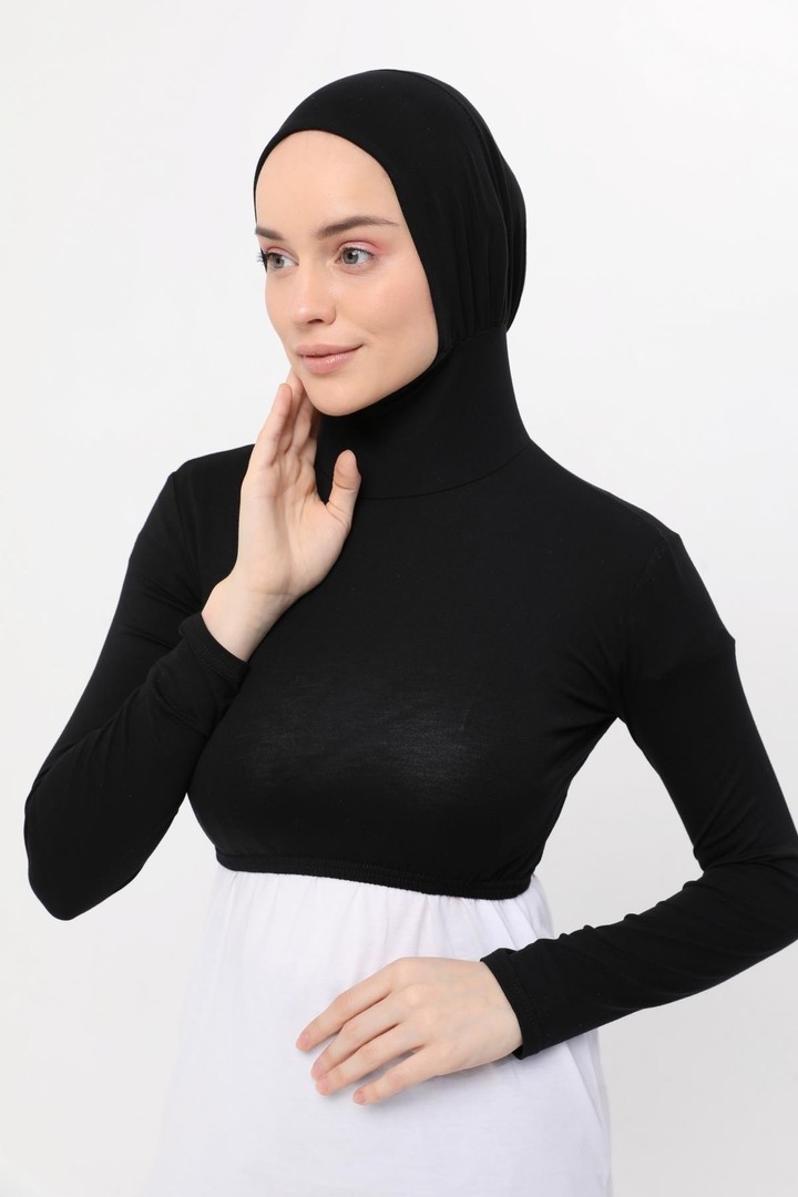 Long-Sleeved Neck Cover Bonnet Half Body