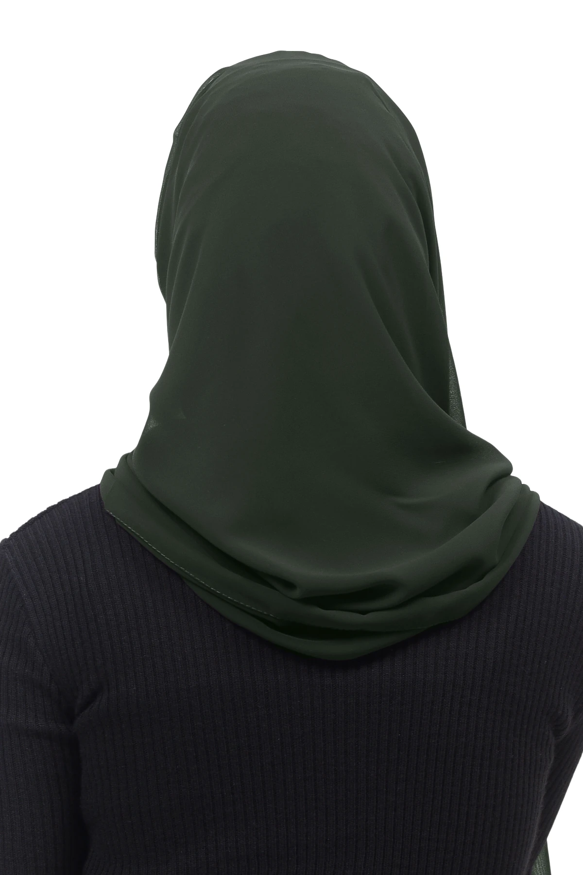 Pileli Çapraz Tela Bantlı Pratik Tesettür Şifon Şal