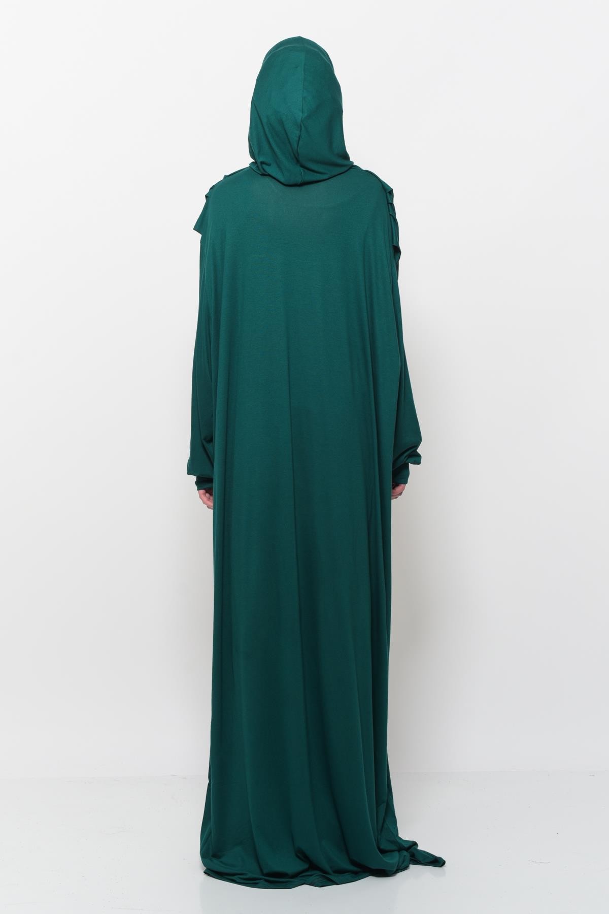 One-Piece Organic Cotton Hijab Prayer Dress 