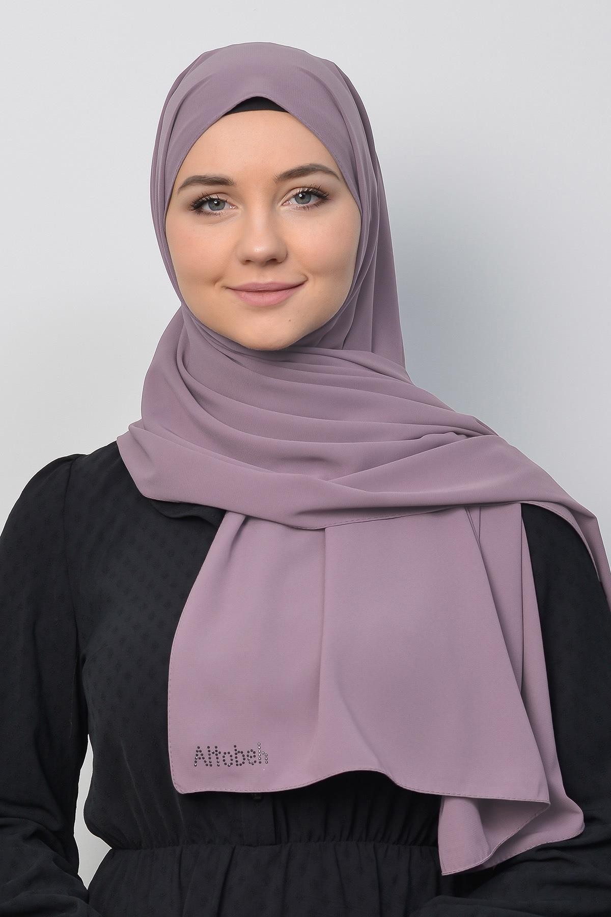 Medina Silk Shawl Hijab - Premium Quality - Lilac 