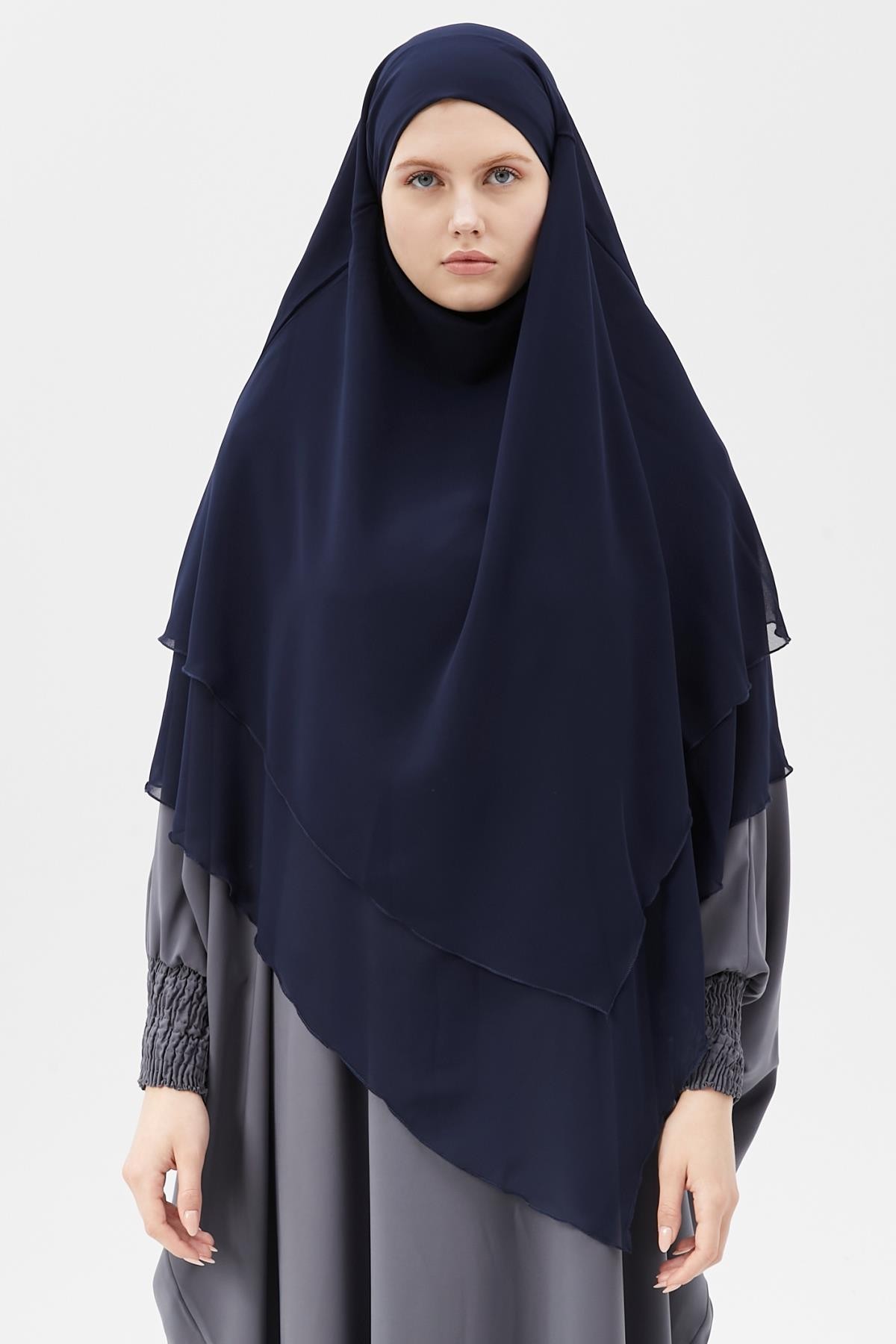 Islamic Women's Chiffon Triple-Layer Niqab 