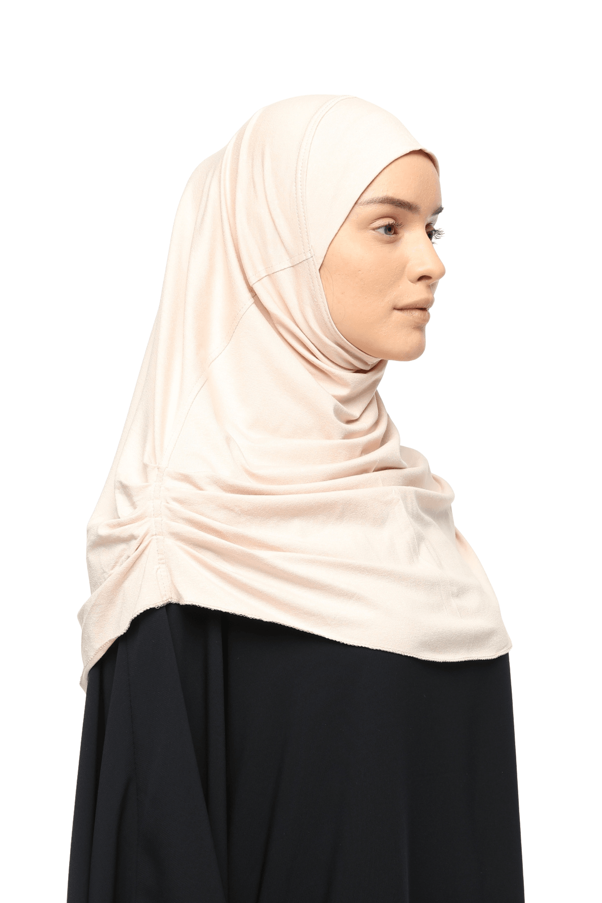 Hazır Türban Büzgülü Pileli Pratik Eşarp Tesettür Hijab - Namaz Örtüsü