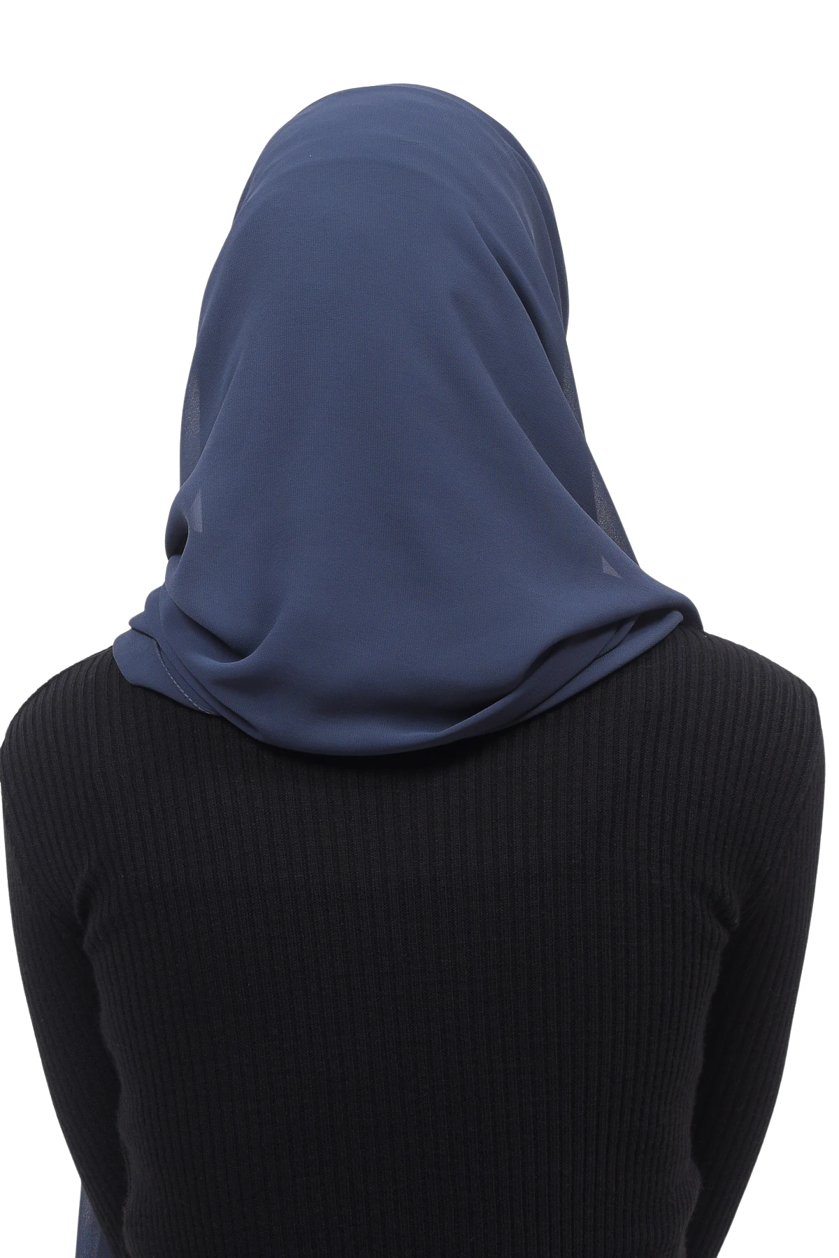 Pileli Çapraz Tela Bantlı Pratik Tesettür Şifon Şal