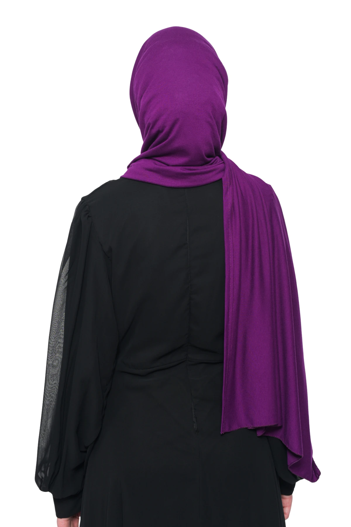 Hazır Pratik Geçmeli Lüks Organik Düz Penye Şal Eşit Hizalı