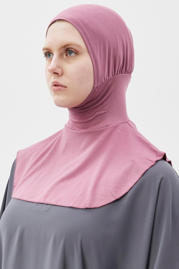 Instant Hijab Scarf with Neck Collar - Maron