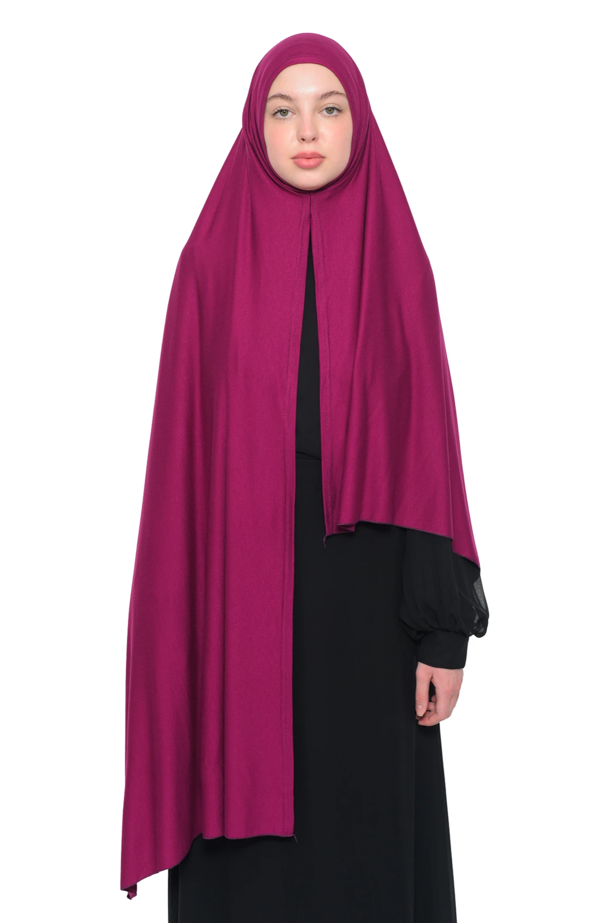 Hazır Pratik Geçmeli Lüks Organik Düz Penye Şal Çapraz Hizalı