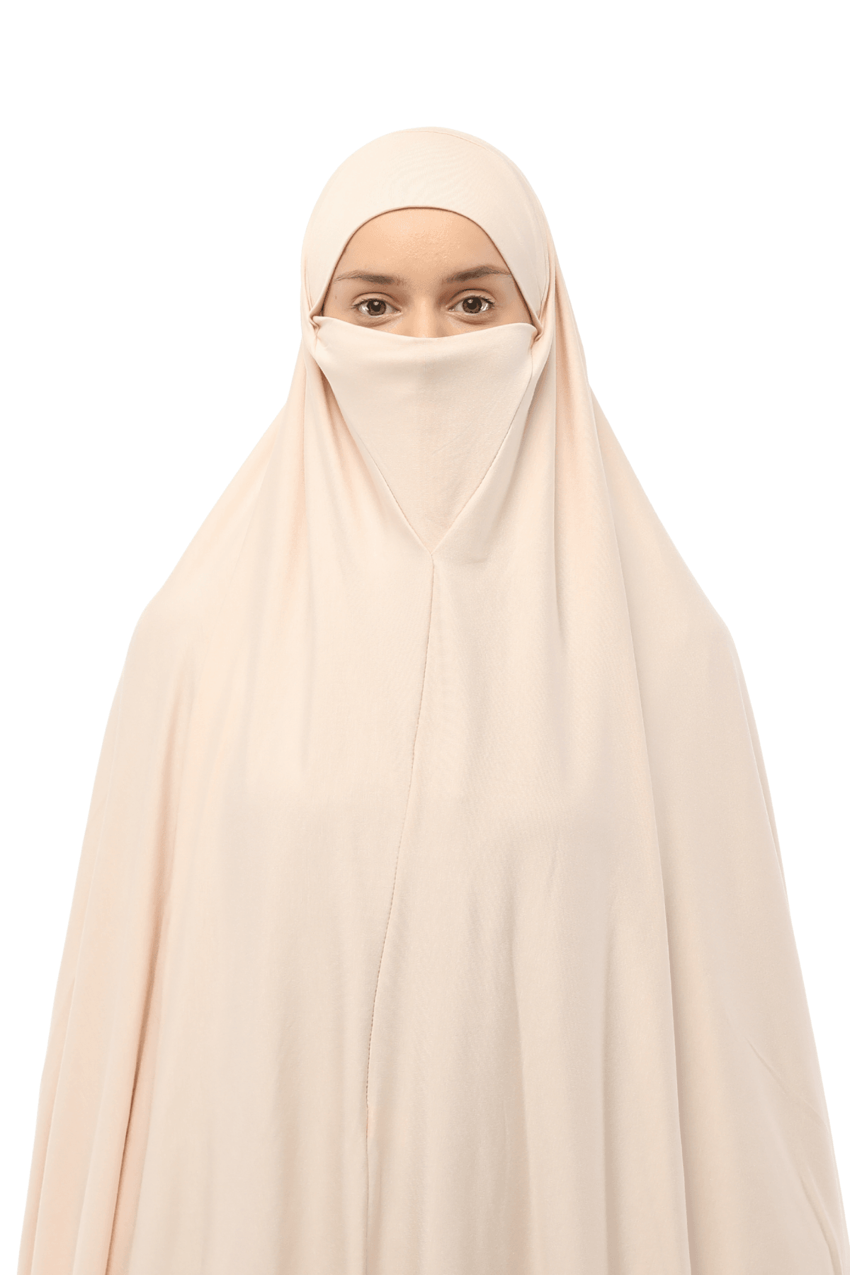 Hazır Türban Peçeli Pratik Eşarp Tesettür Nikaplı Hijab - Namaz Örtüsü Sufle (5XL)