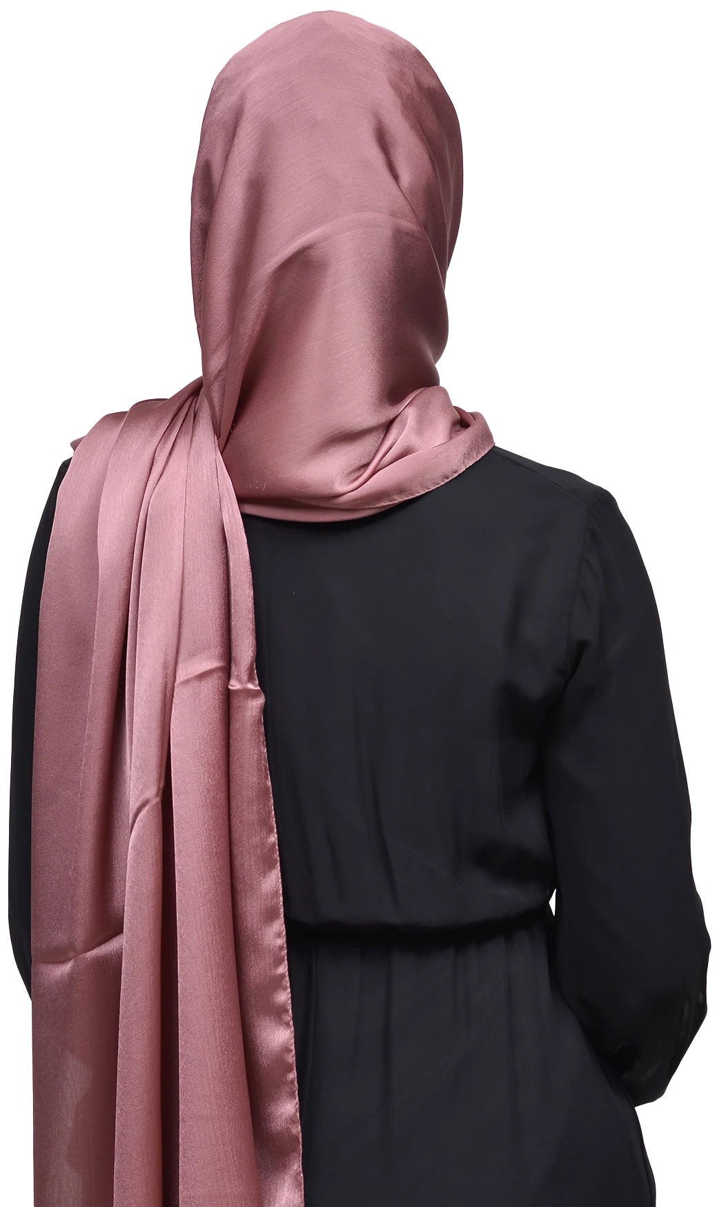 Janjan Parlak Saten Dokulu Tesettür Abiye Şifon Şal