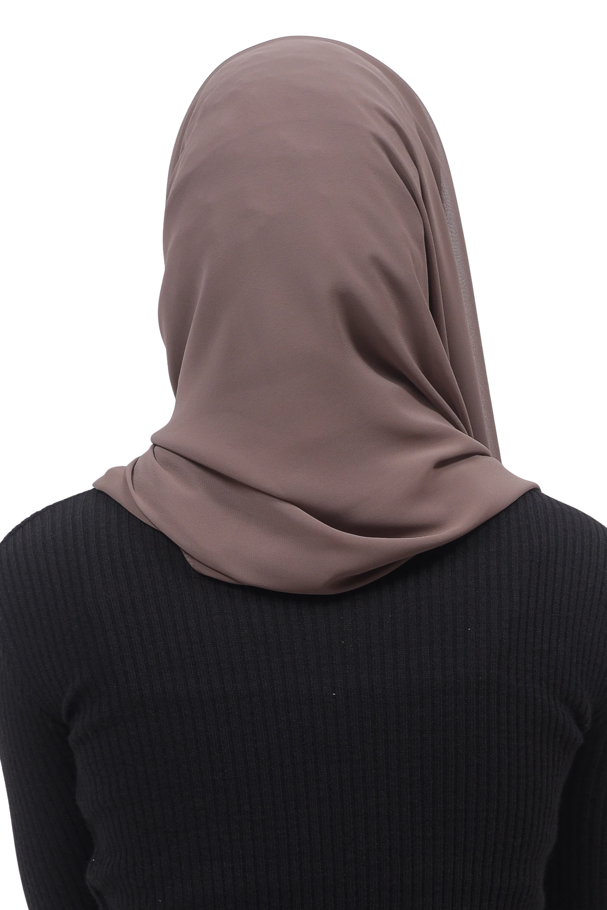 Pileli Çapraz Tela Bantlı Pratik Tesettür Şifon Şal