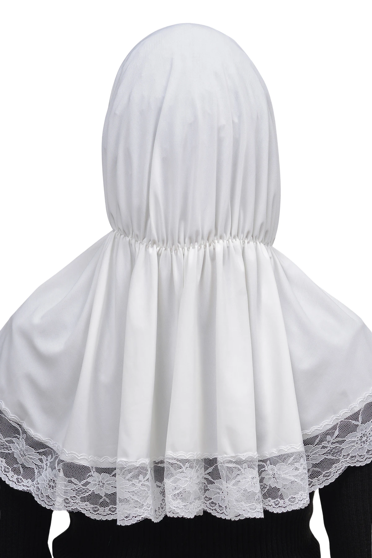 Lace Elastic Shirred Hijab - Comfortable and Stylish 