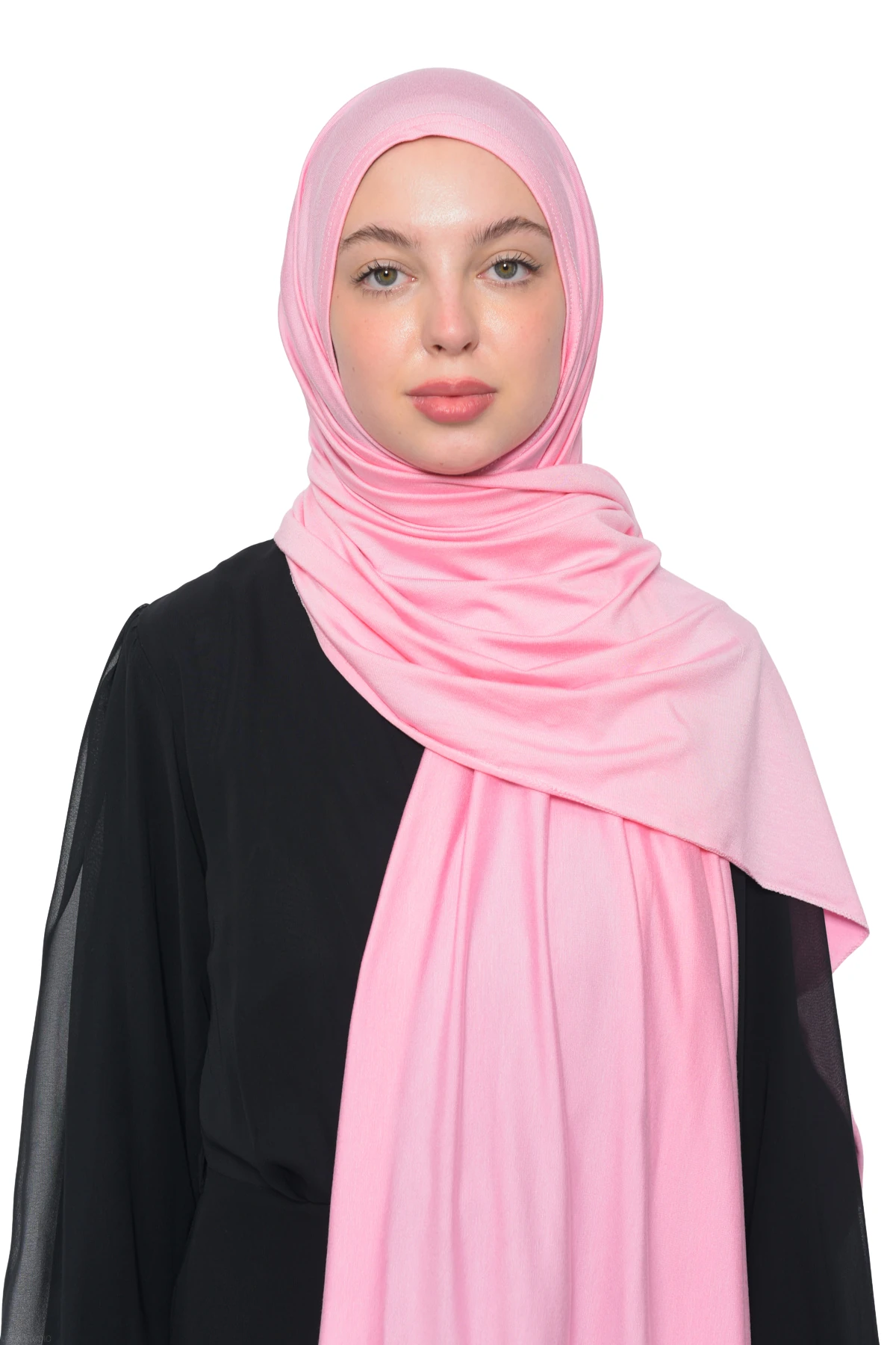 Hazır Pratik Geçmeli Lüks Organik Düz Penye Şal Eşit Hizalı