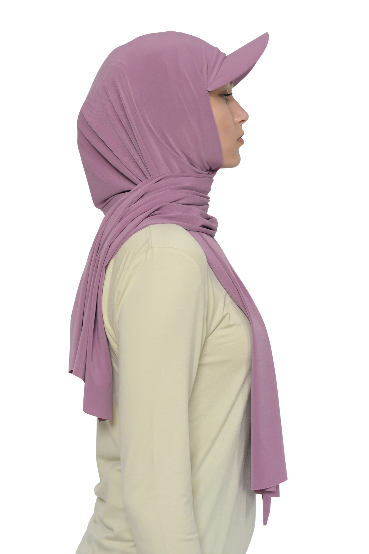 Pratik Şapkalı Likra Şal