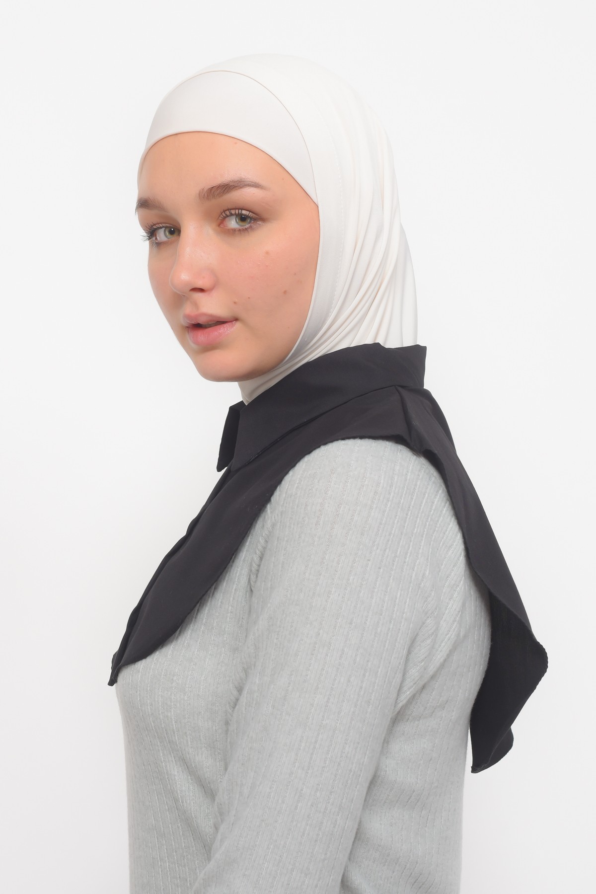 Women's Plain Shirt Hijab Neck Cover