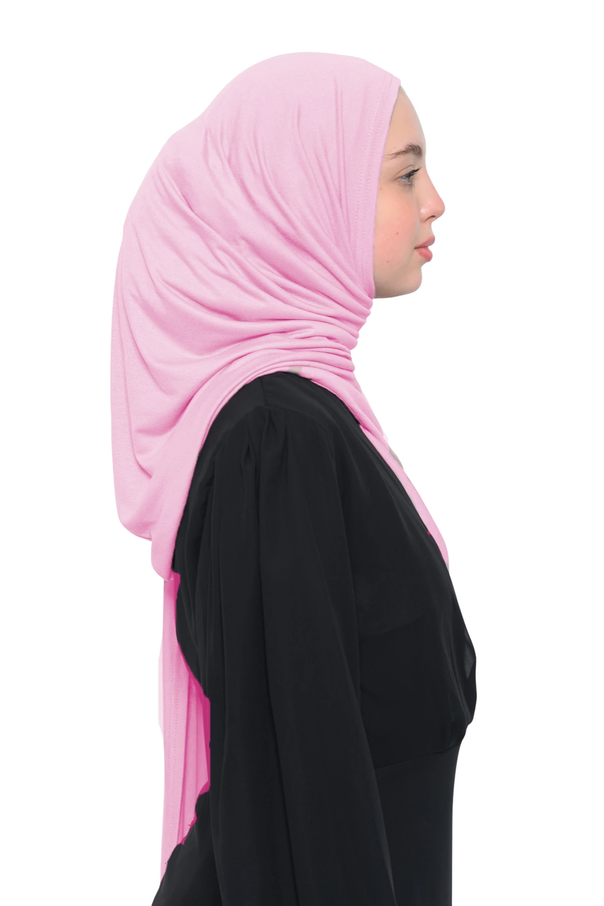 Hazır Pratik Geçmeli Lüks Organik Düz Penye Şal Çapraz Hizalı